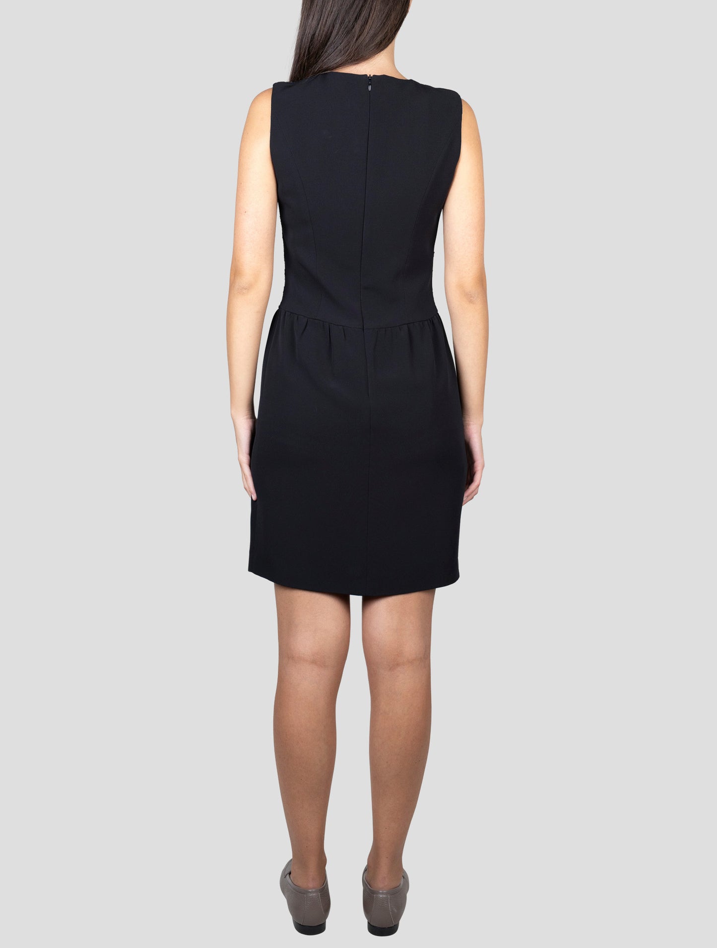 Kiton Black Cotton Viscose Pa Dress