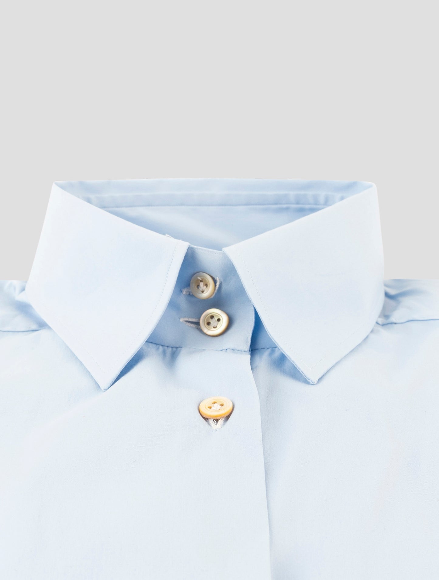 Kiton Light Blue Cotton Nylon Ea Shirt