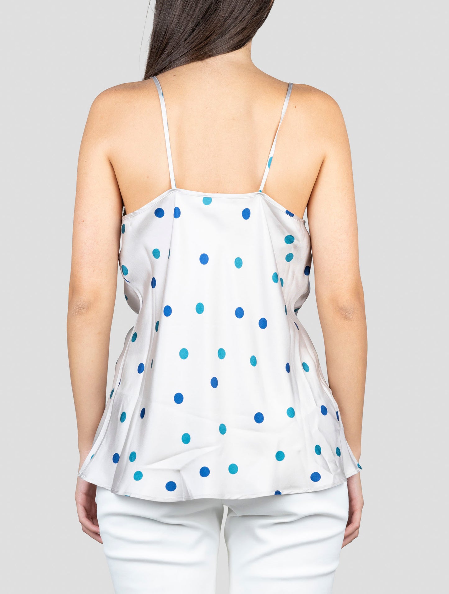 Kiton Gray Blue Silk Tank Top
