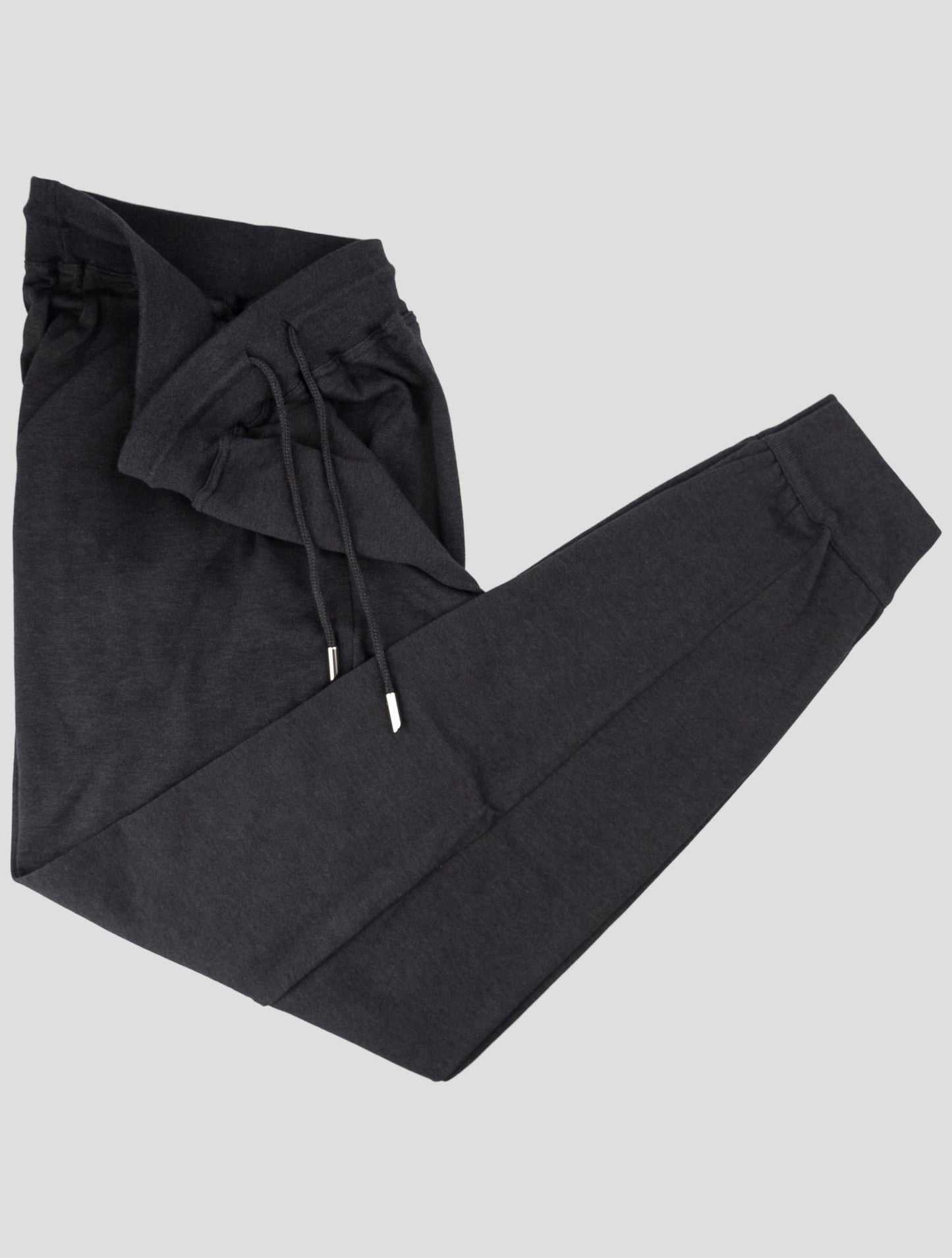 Kiton Dark Gray Cotton Jogging Pants
