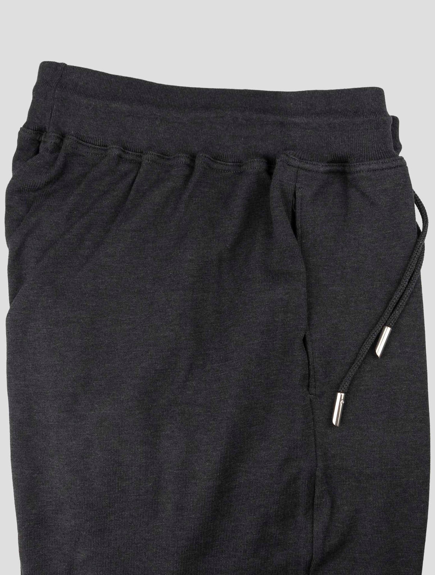 Kiton Dark Gray Cotton Jogging Pants