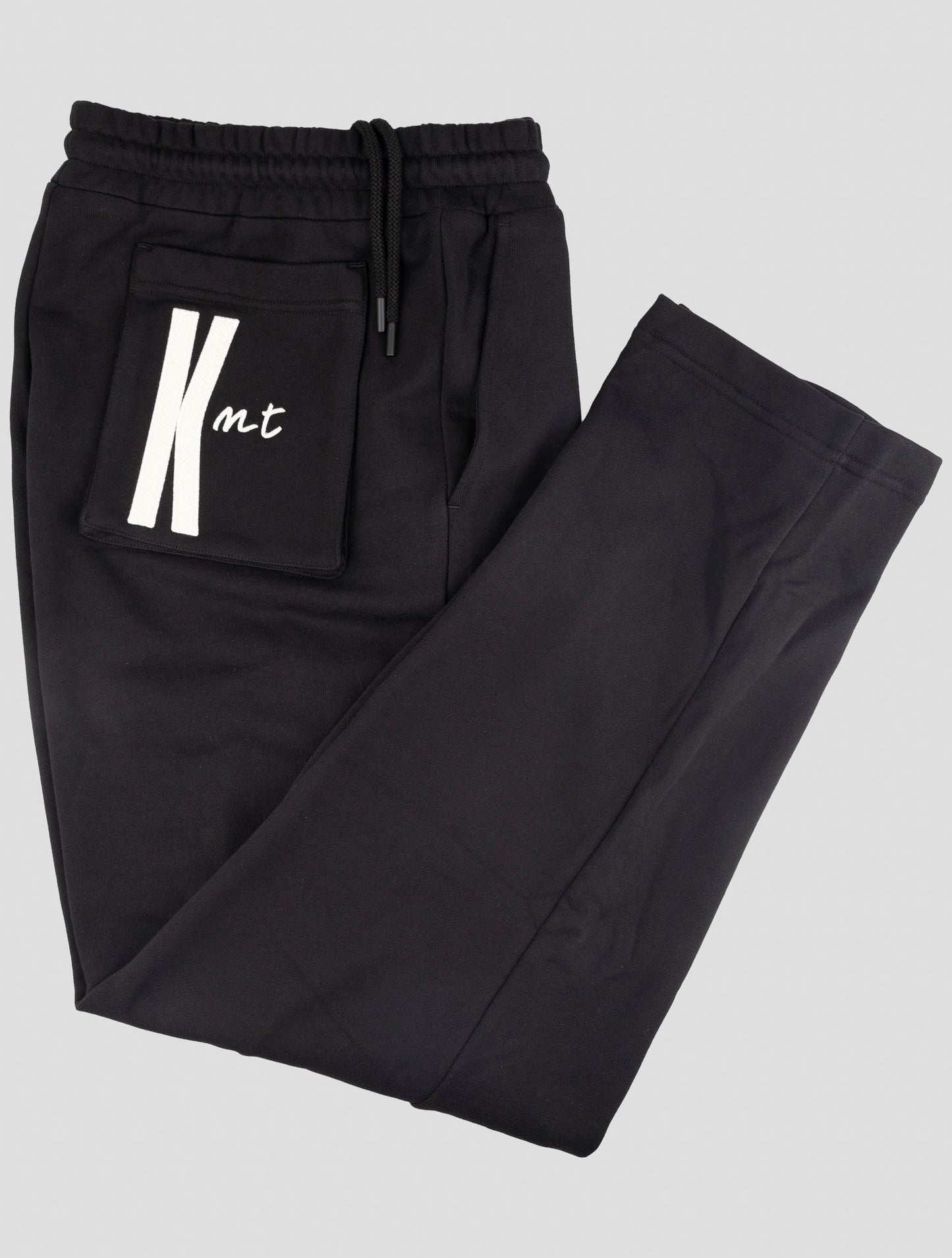 Kiton Knt Black Cotton Jogging Pants