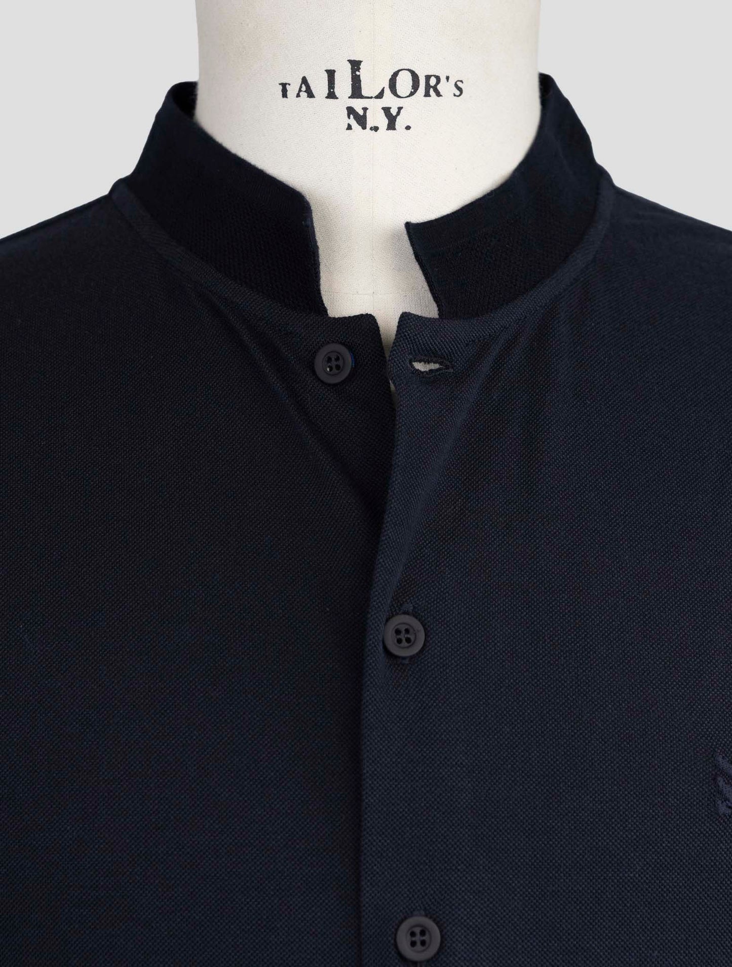 Kiton Knt Blue Cotton Silk Shirt