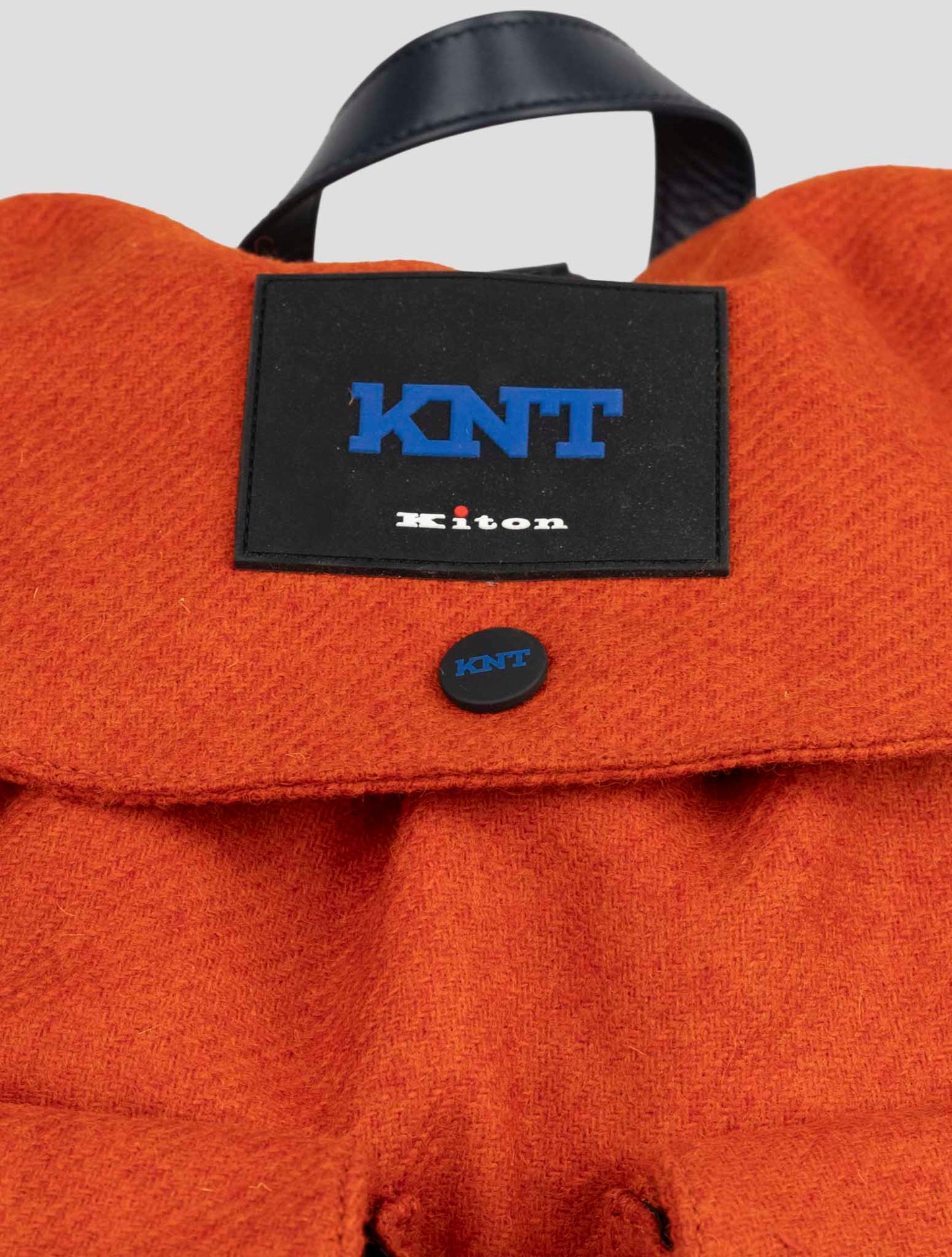 Kiton Knt Orange Wool Backpack