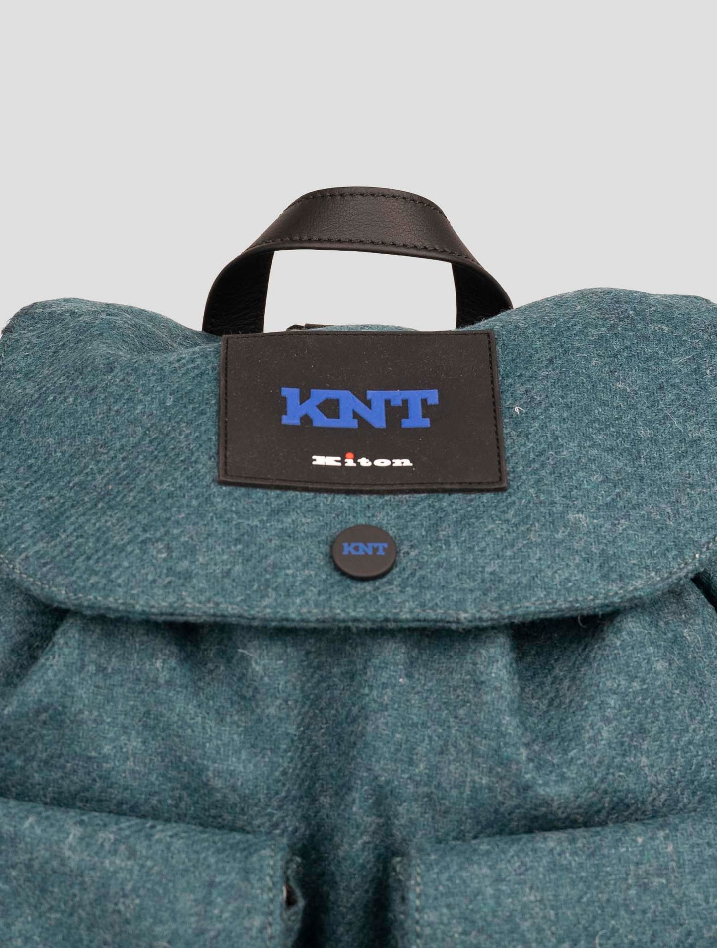 Kiton Knt Green Wool Backpack