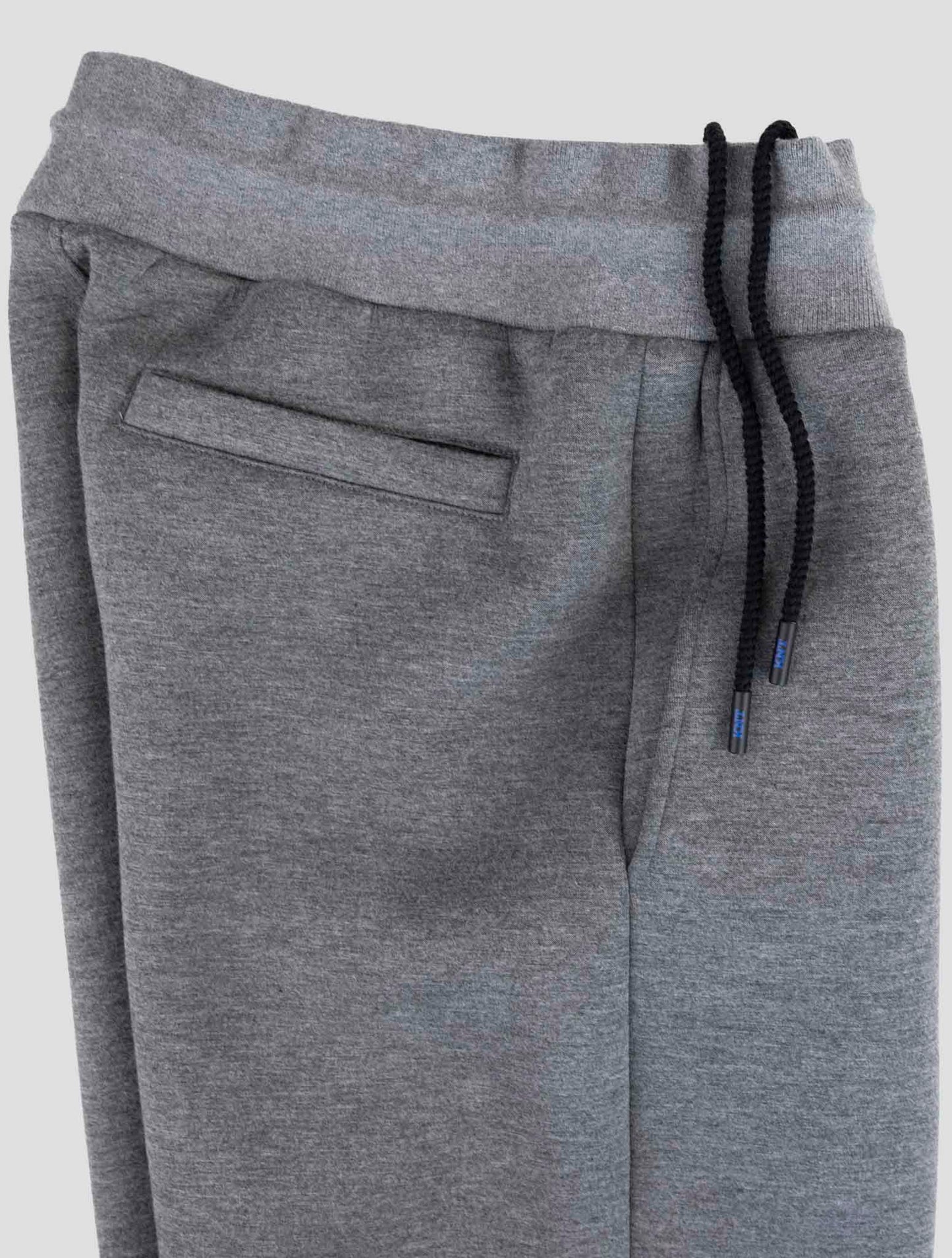 Kiton Knt Gray Viscose Ea Jogging Pants
