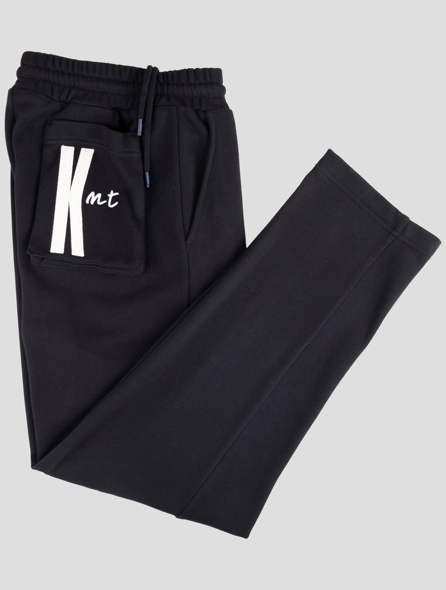 Kiton Knt Black Cotton Jogging Pants