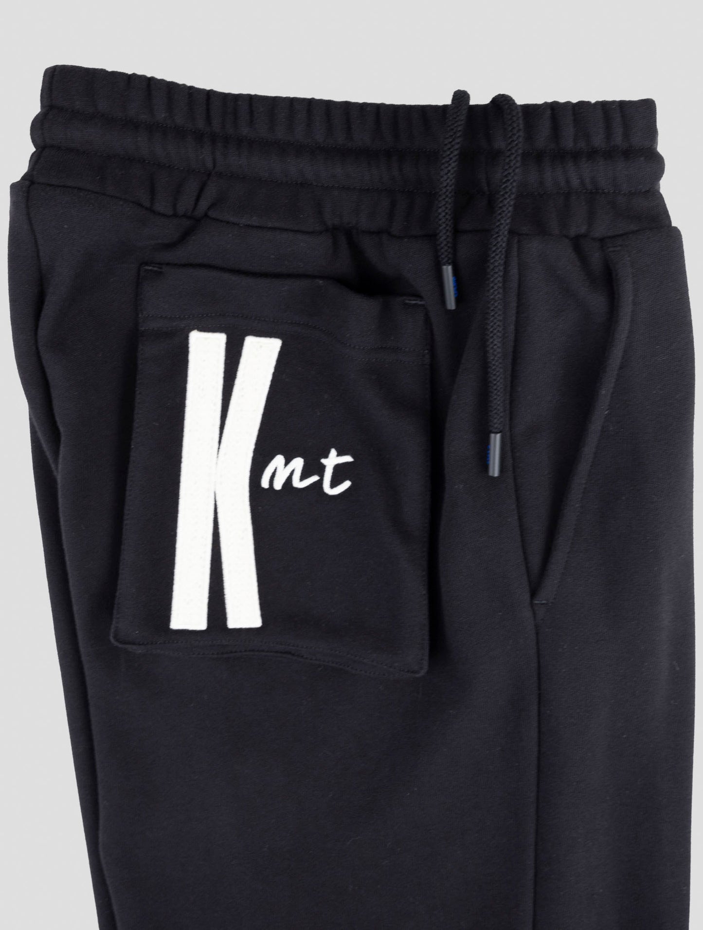 Kiton Knt Black Cotton Jogging Pants