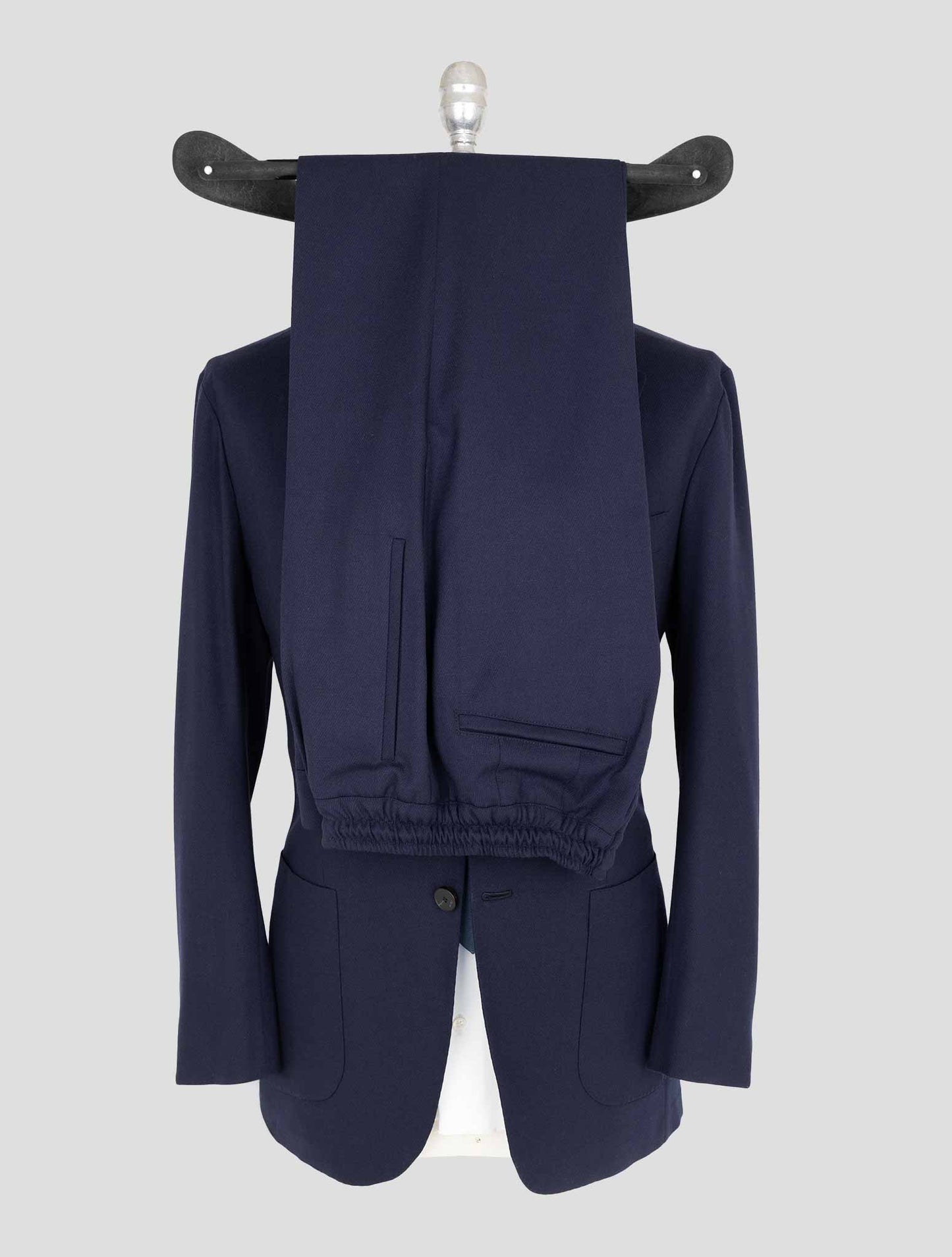 Kiton Knt Blue Virgin Wool Ea Suit