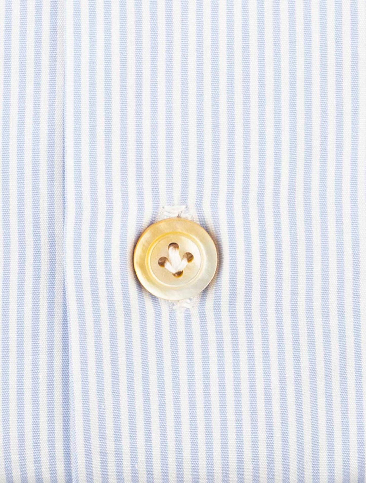 Kiton Light Blue White Cotton Shirt