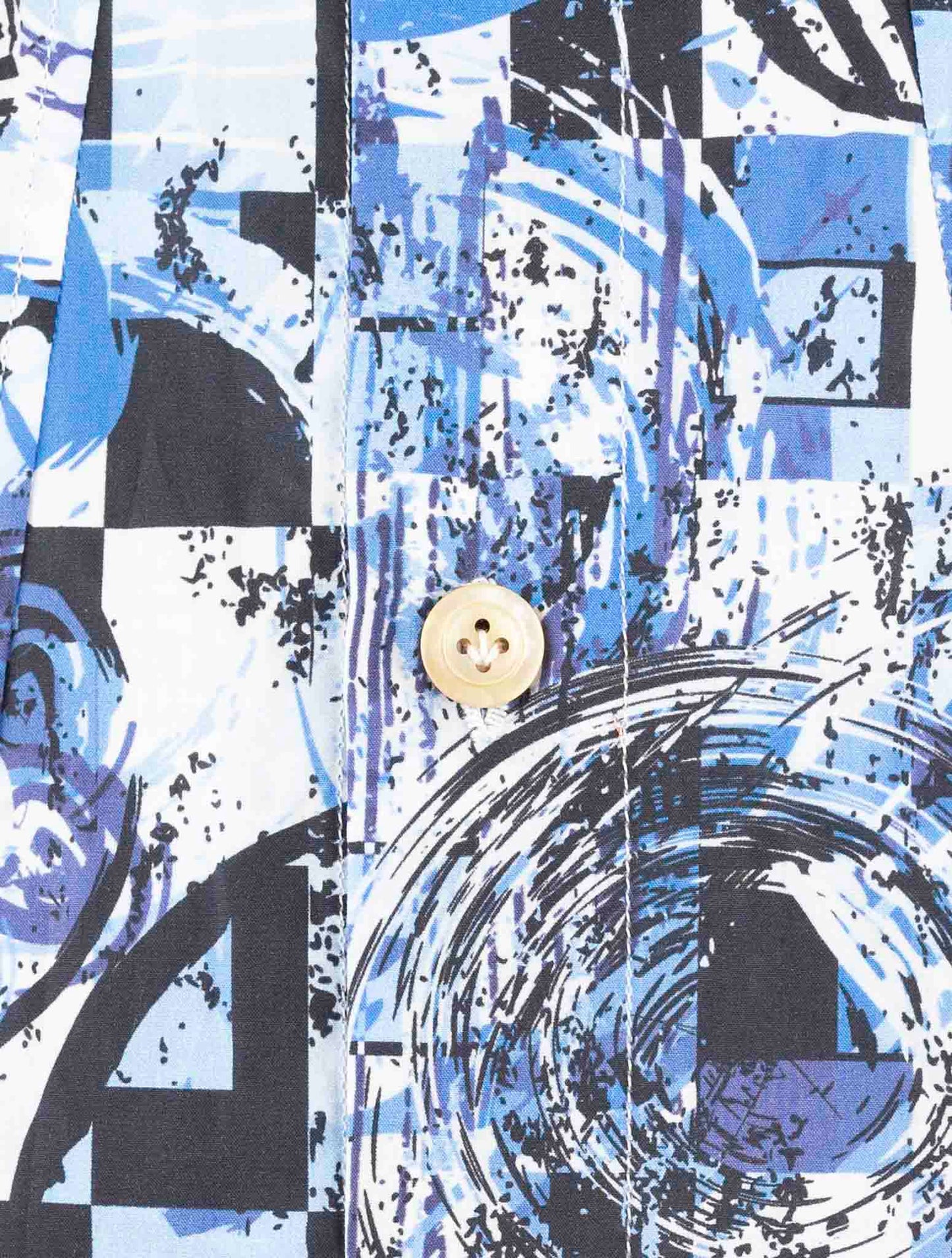 Kiton Blue Cotton Shirt