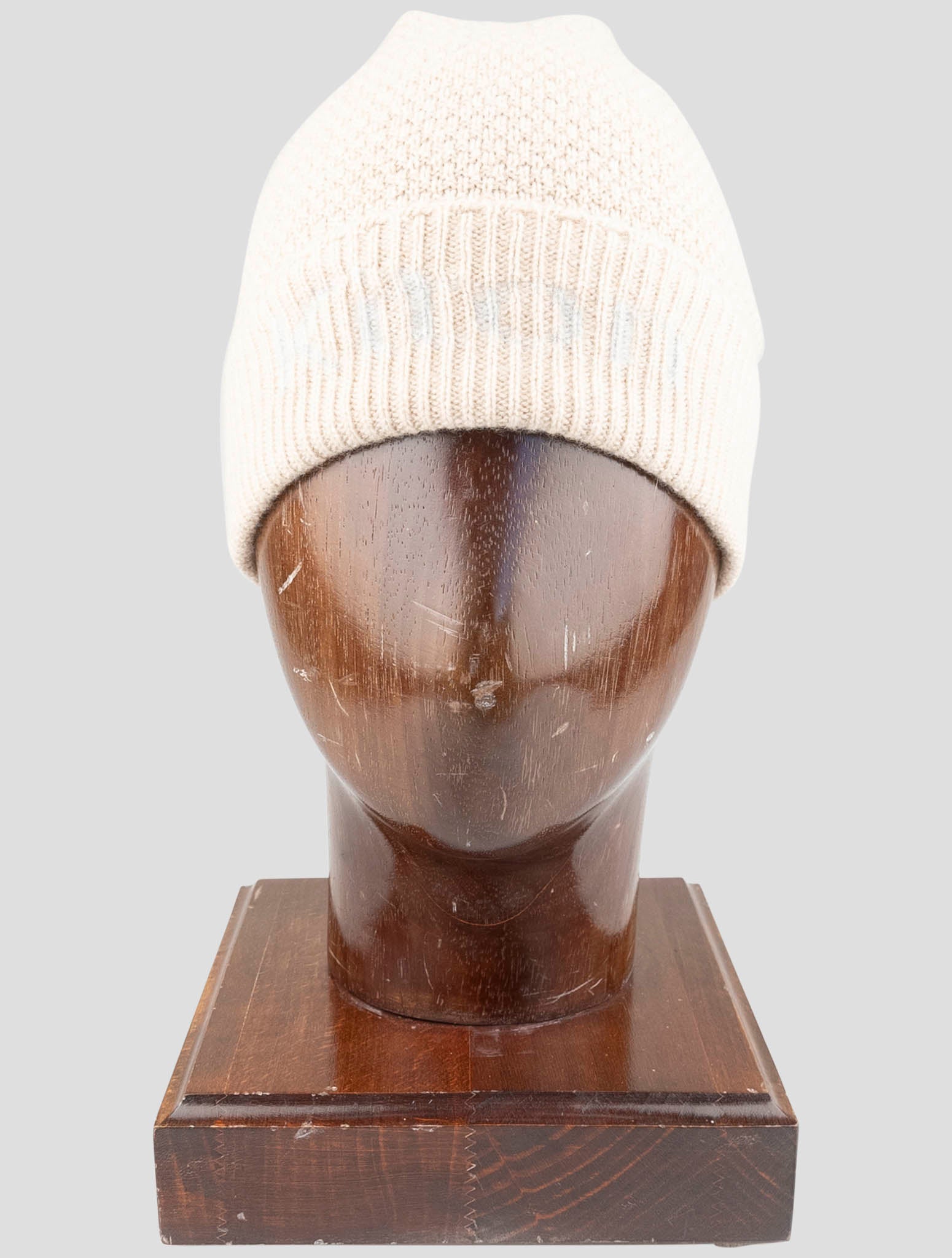 Kiton Cashmere Beanie Hat Beige - Handmade Italian Luxury  display picture 3