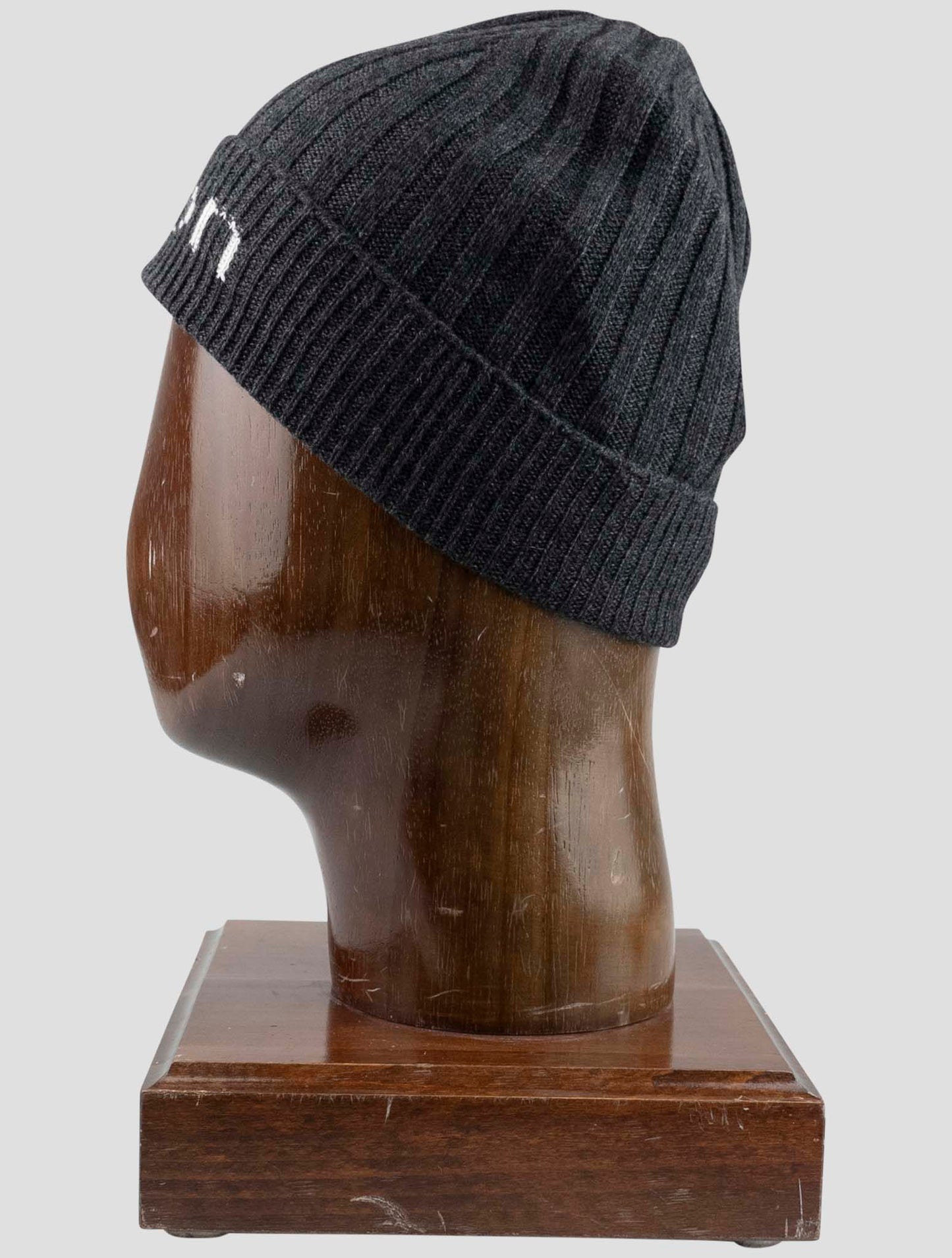 Kiton Gray Cashmere Beanie Hat