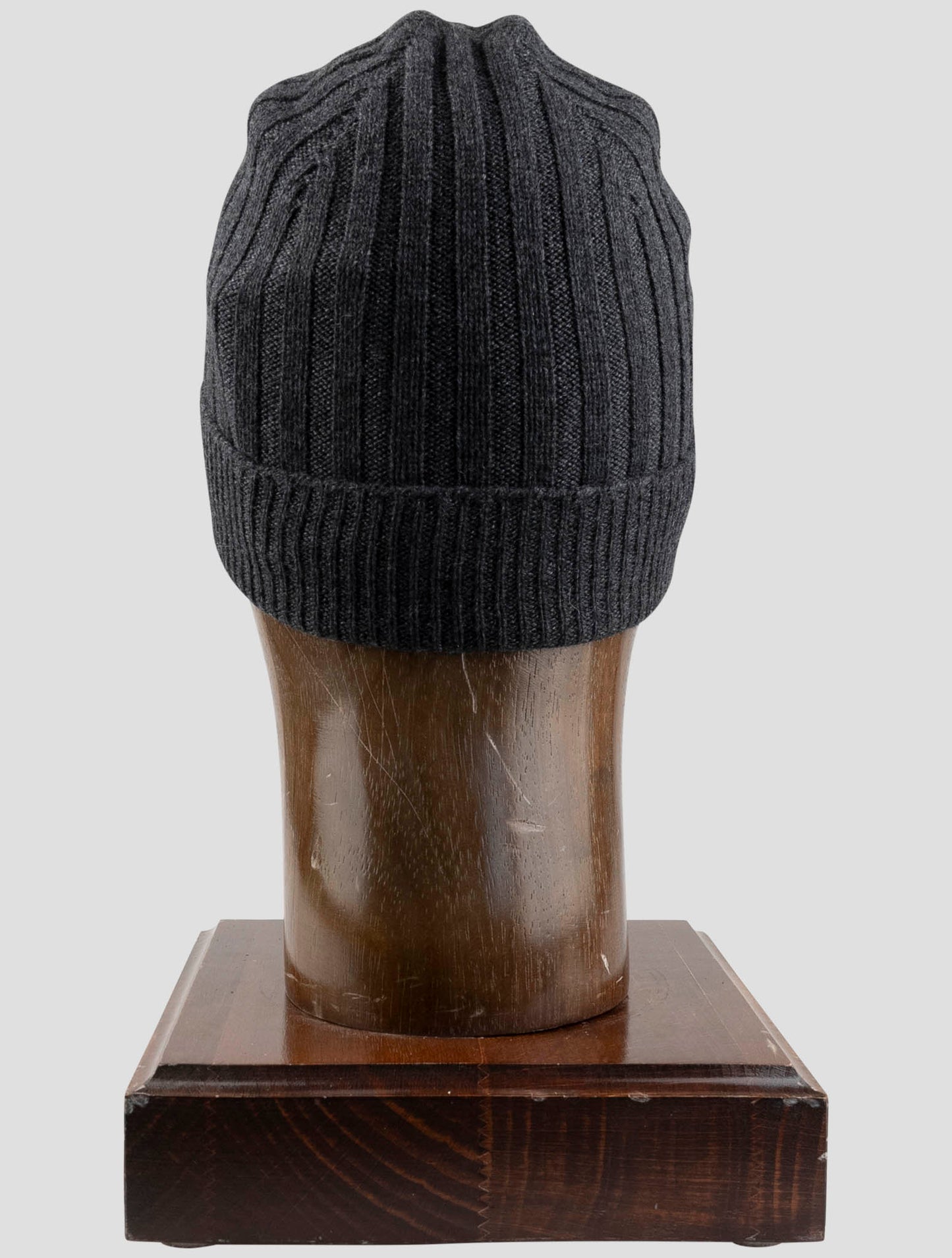 Kiton Gray Cashmere Beanie Hat