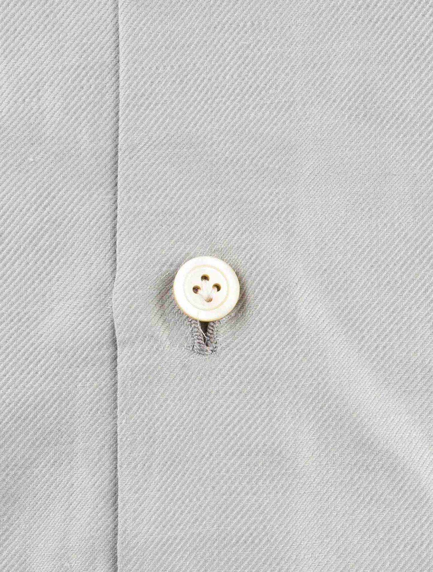 Kiton Gray Cotton Linen Shirt