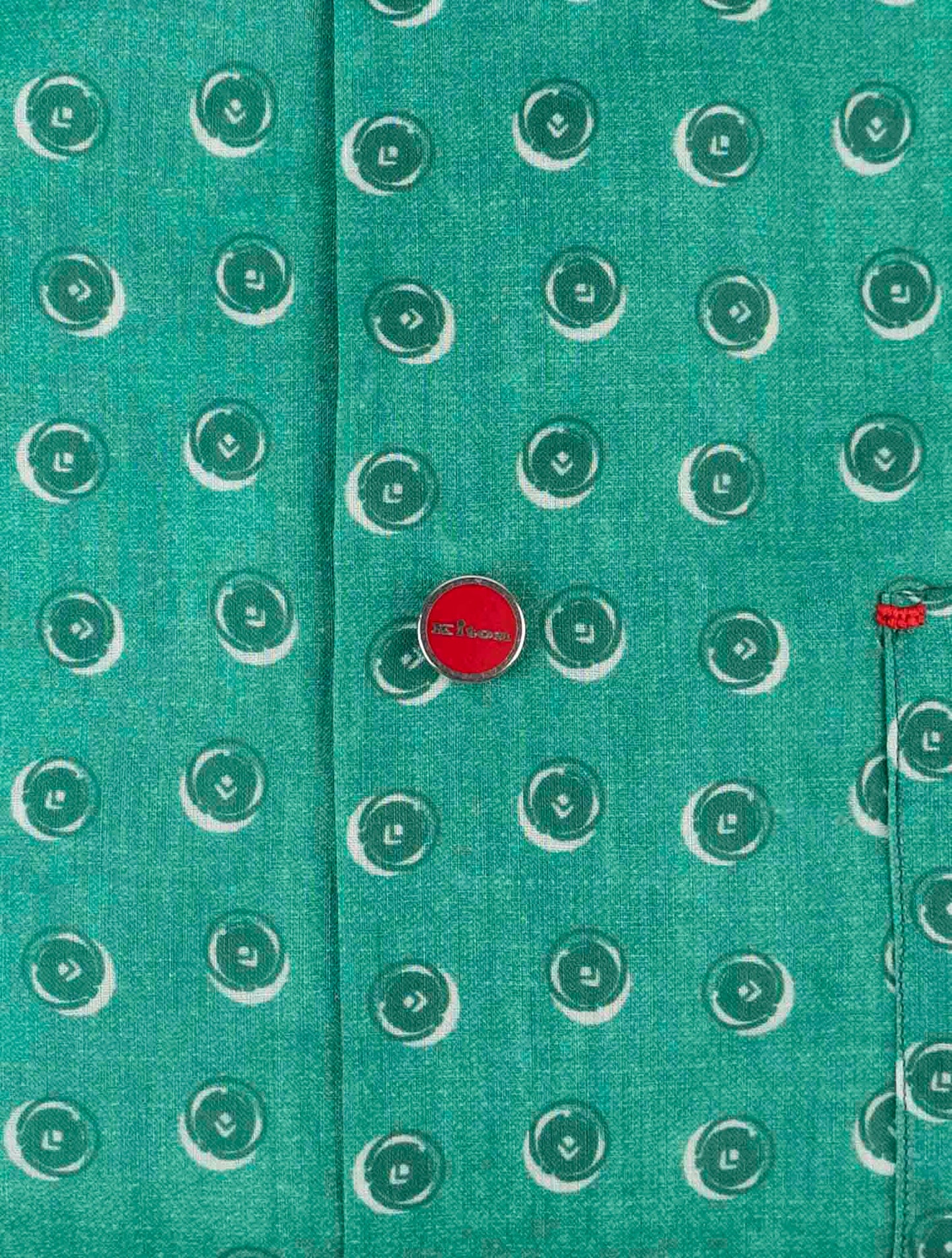 Kiton Green Cotton Shirt