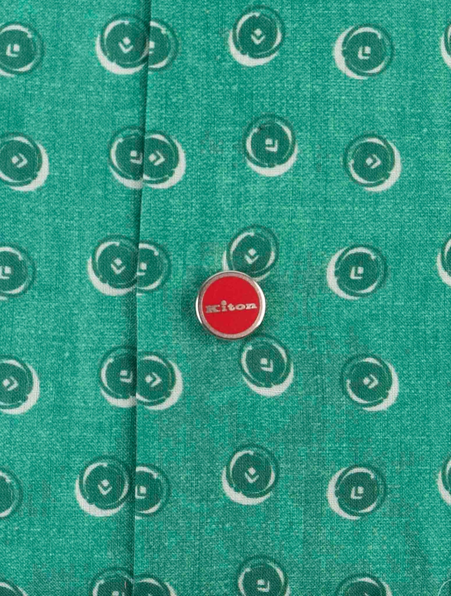 Kiton Green Cotton Shirt