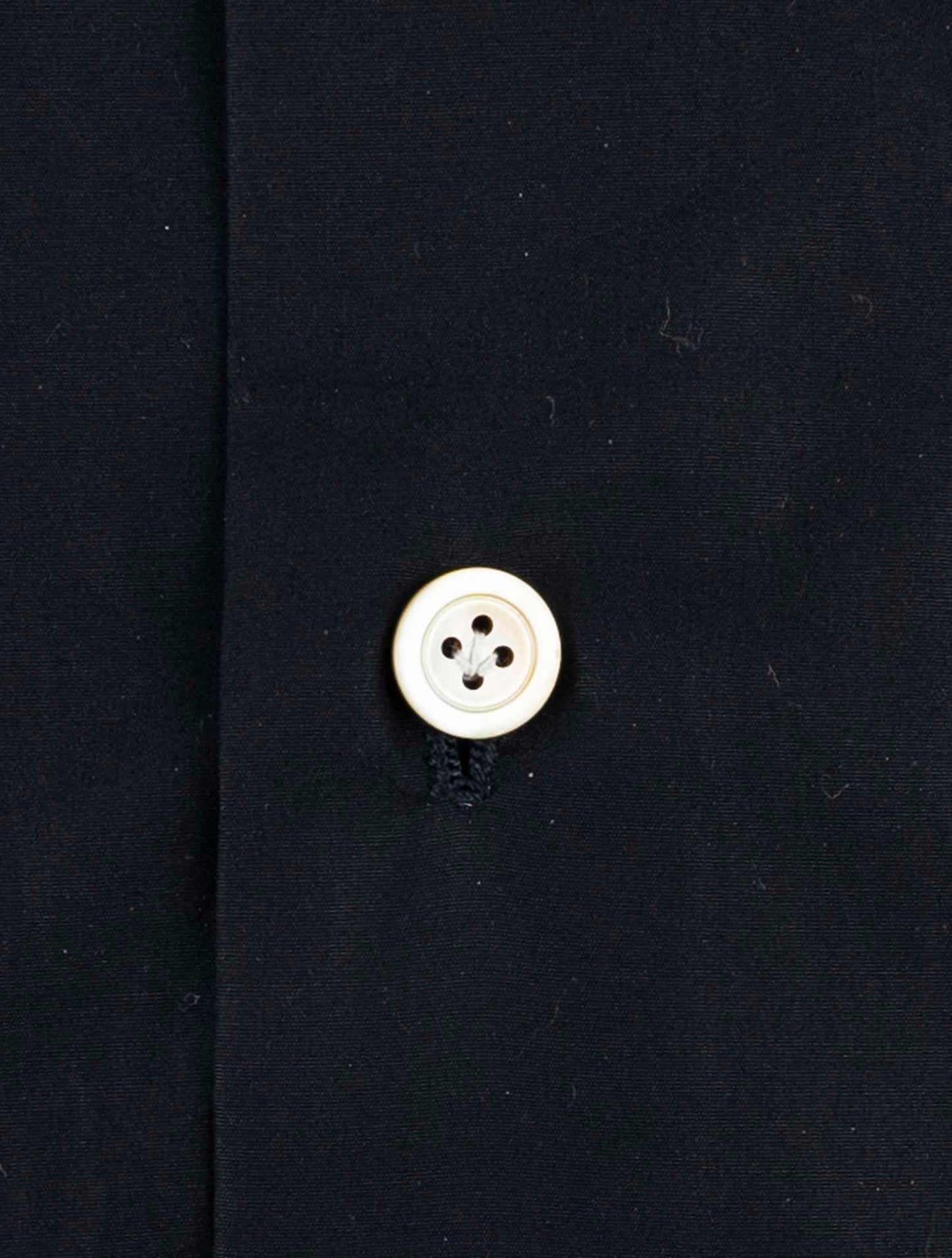 Kiton Black Cotton Shirt