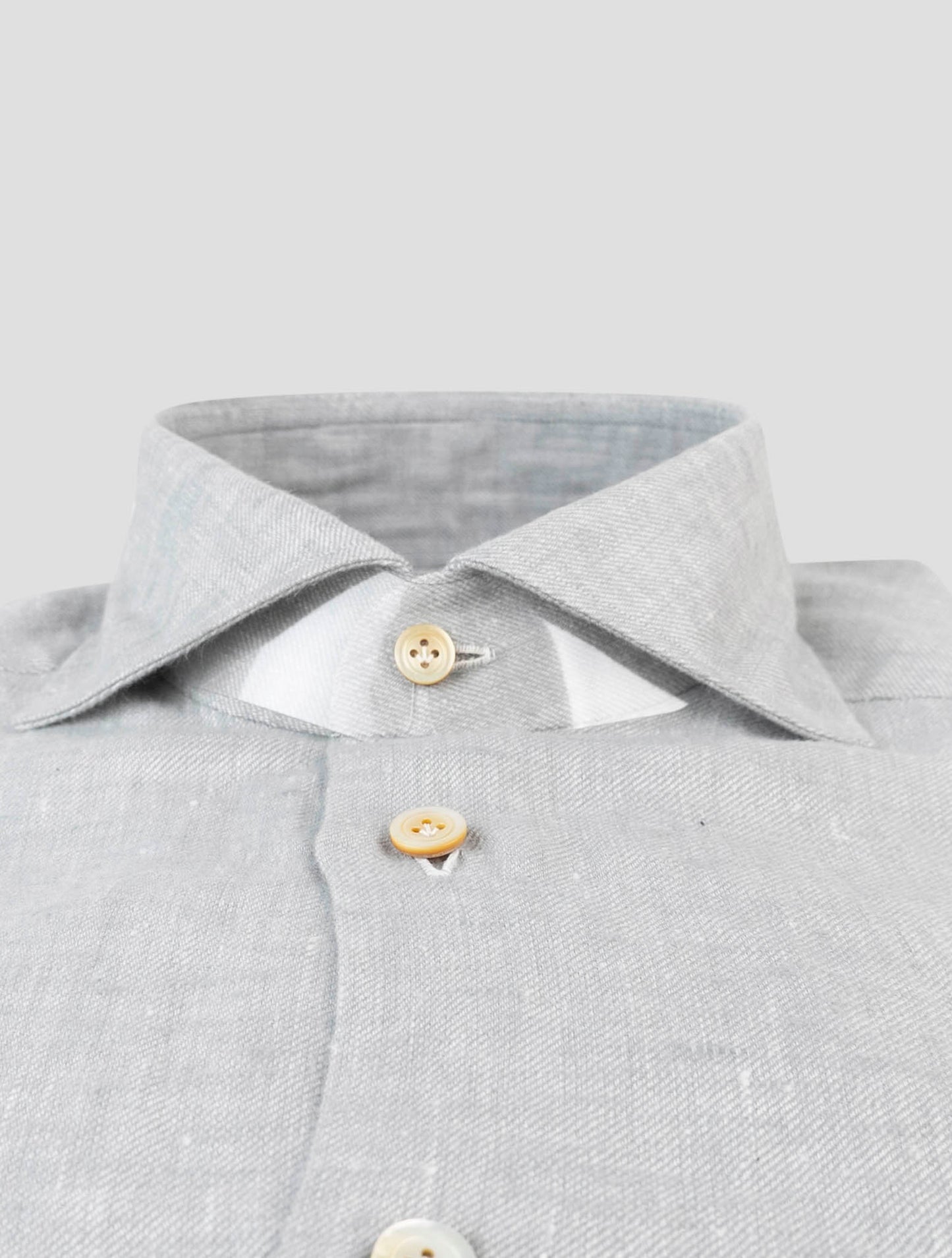 Kiton Beige Linen Shirt