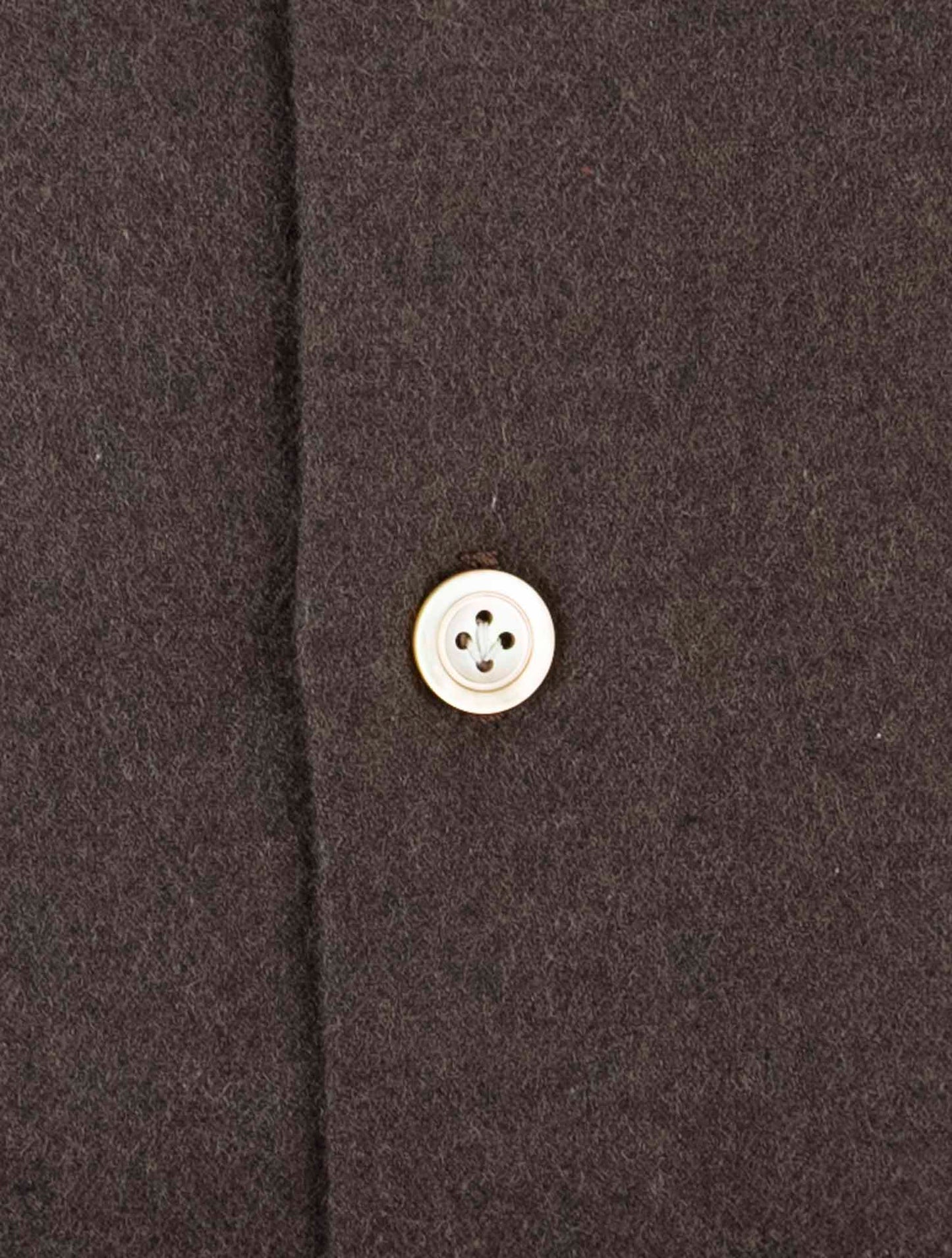 Kiton Brown Cotton Shirt