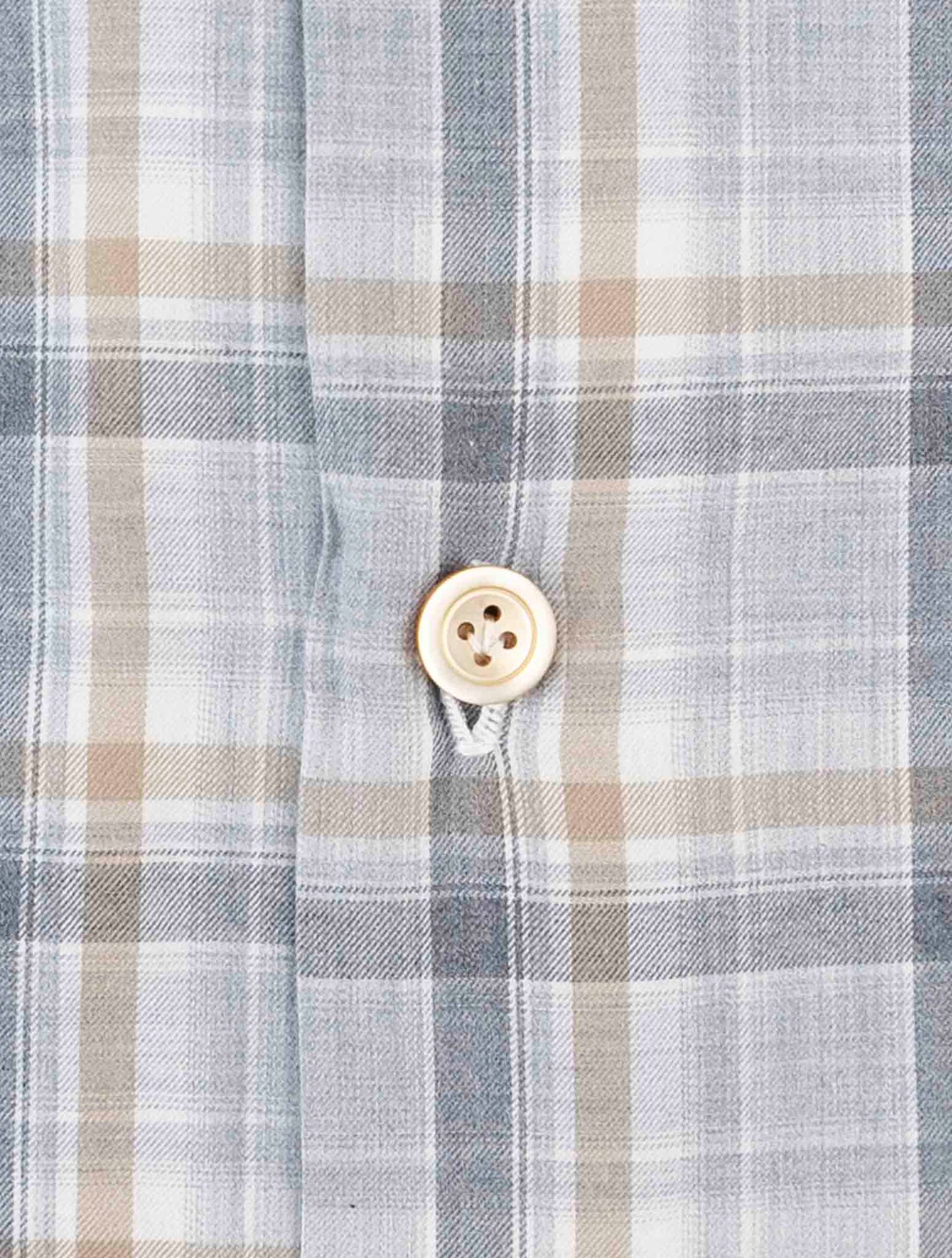 Kiton Gray Cotton Shirt