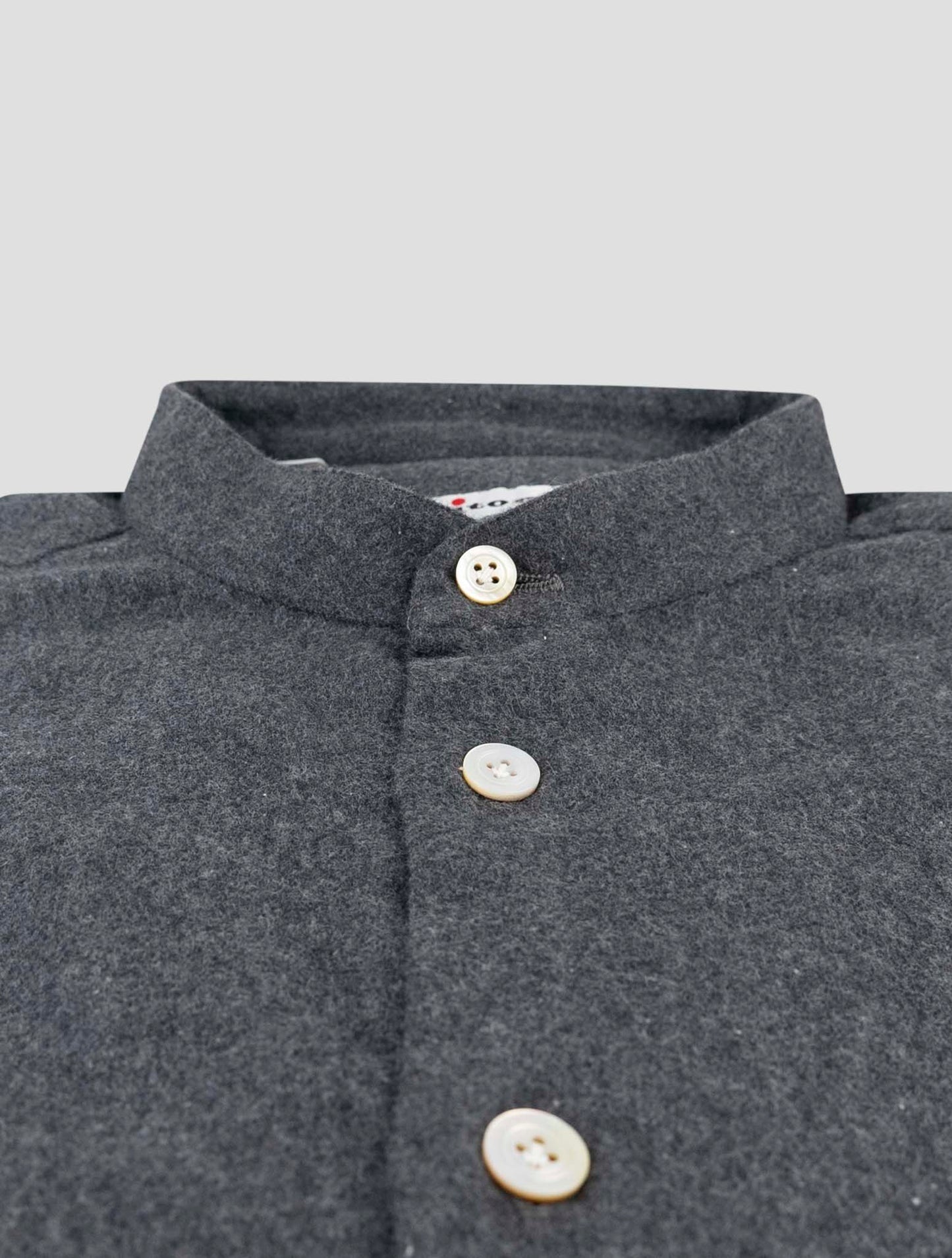 Kiton Dark Gray Cotton Shirt