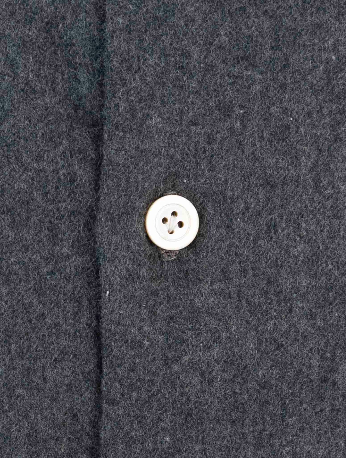 Kiton Dark Gray Cotton Shirt