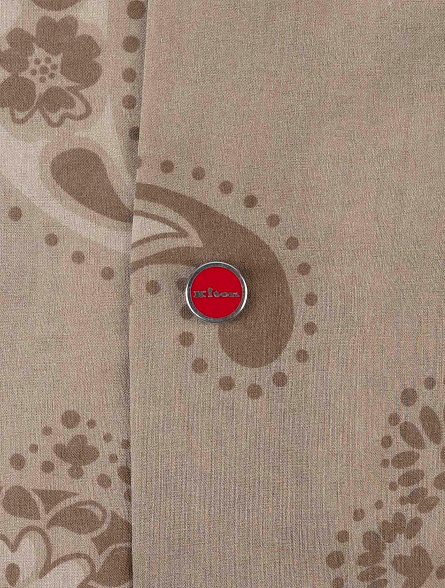 Kiton Brown Cotton Shirt