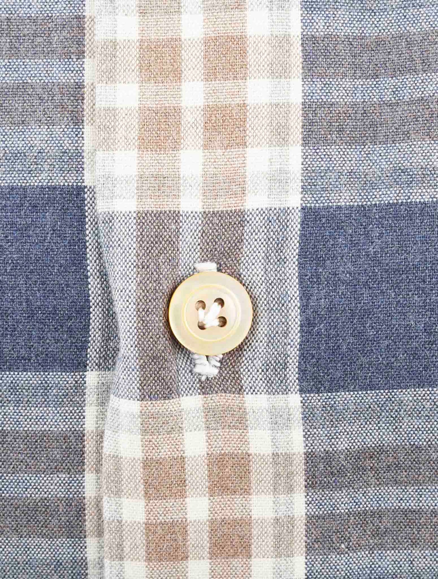 Kiton Brown Cotton Shirt
