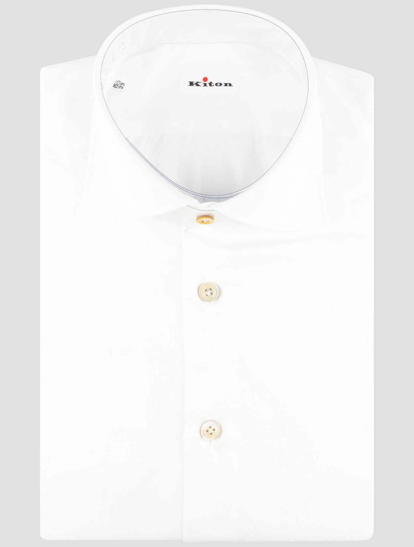 Kiton White Cotton Shirt