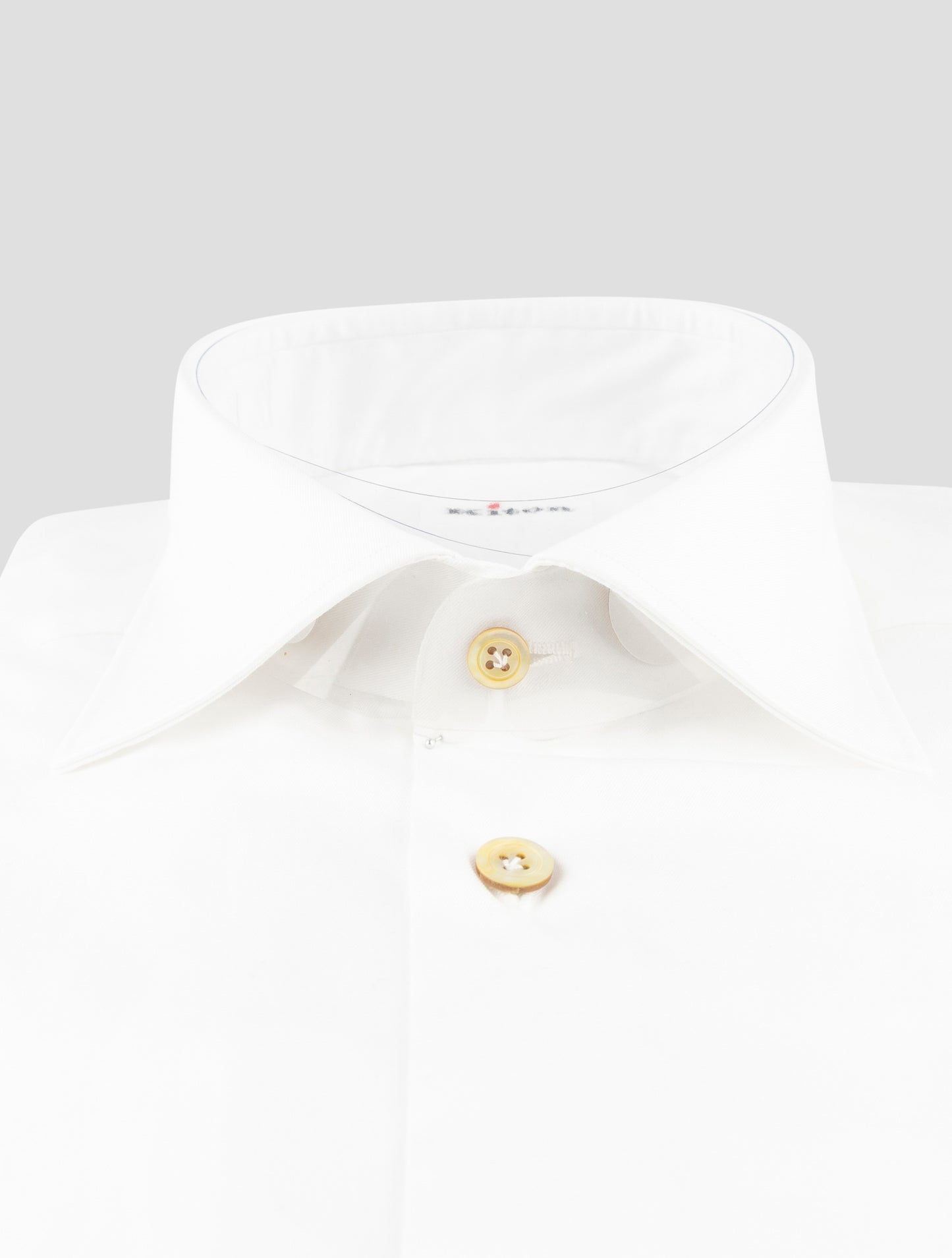Kiton White Cotton Shirt