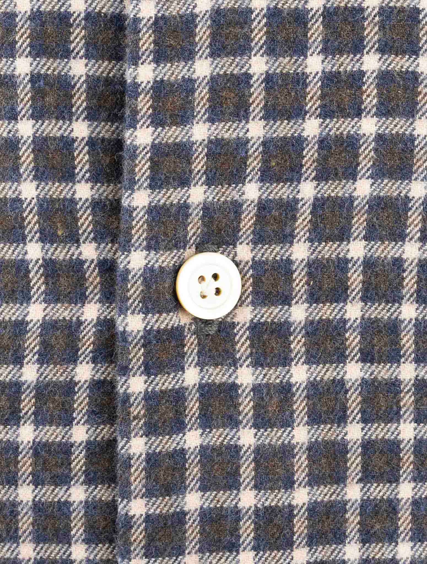 Kiton Brown Cotton Shirt