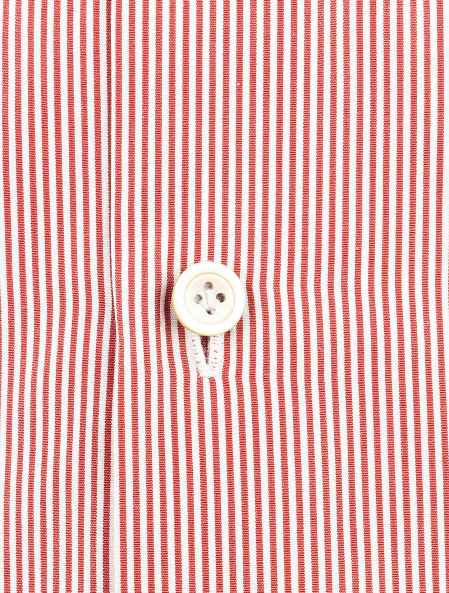 Kiton Red White Cotton Shirt