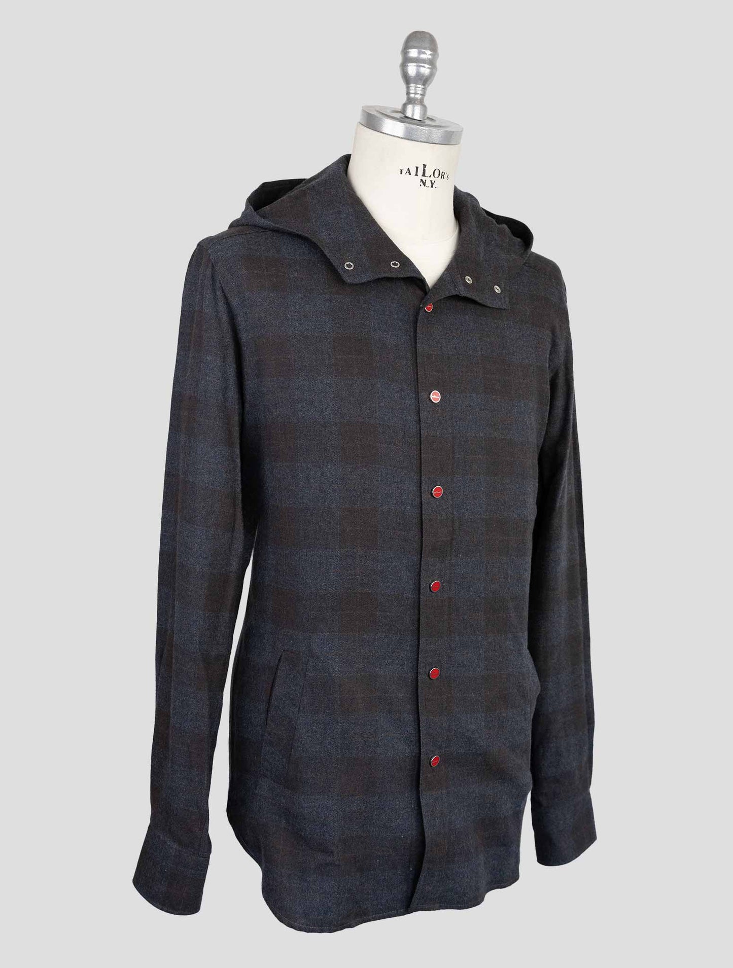 Kiton Dark Gray Cotton Shirt