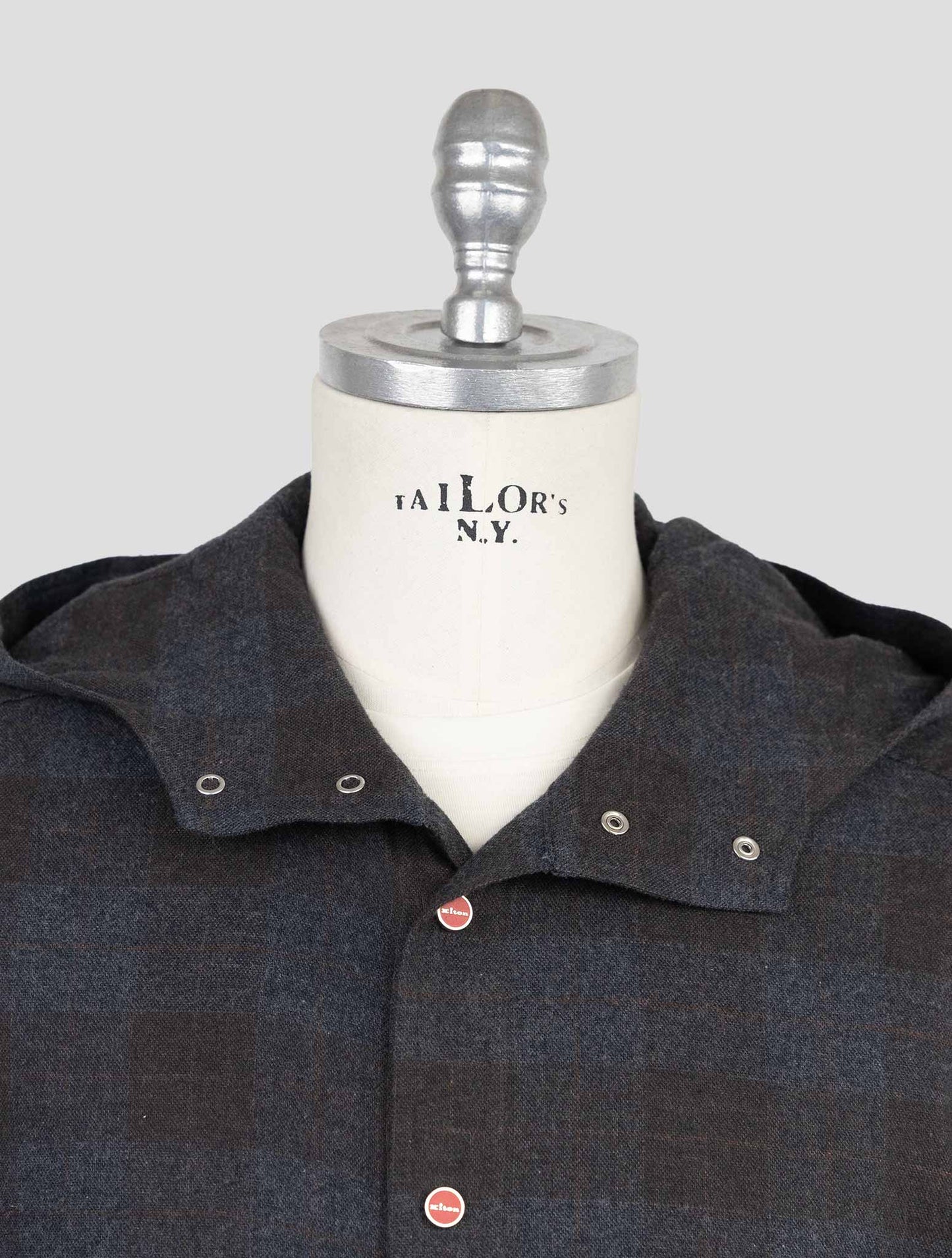 Kiton Dark Gray Cotton Shirt