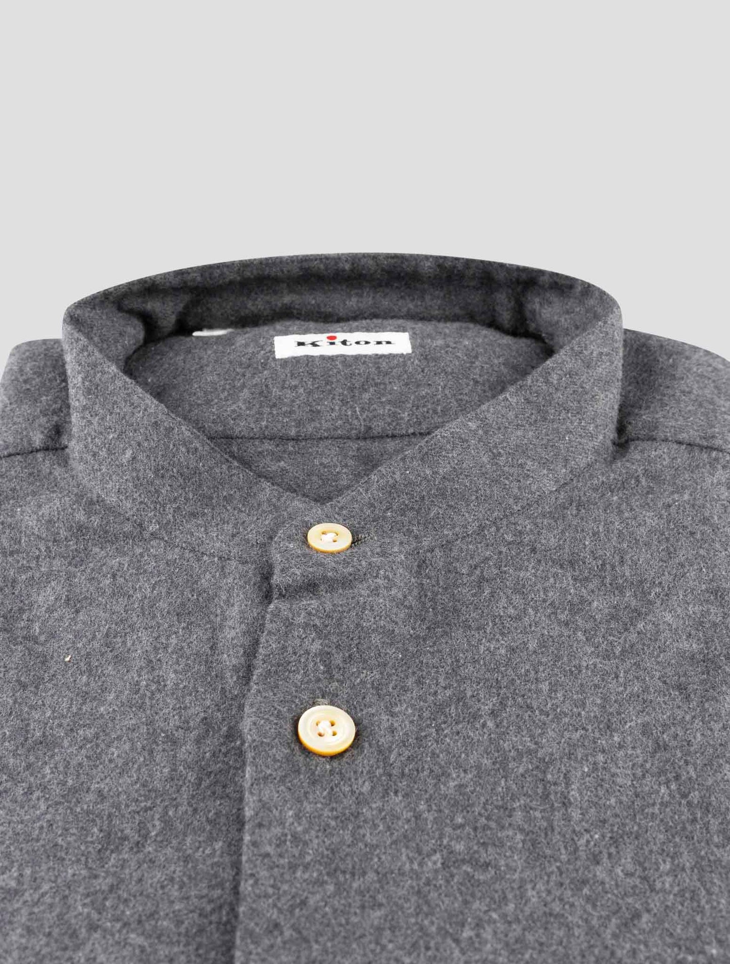 Kiton Dark Gray Cotton Shirt