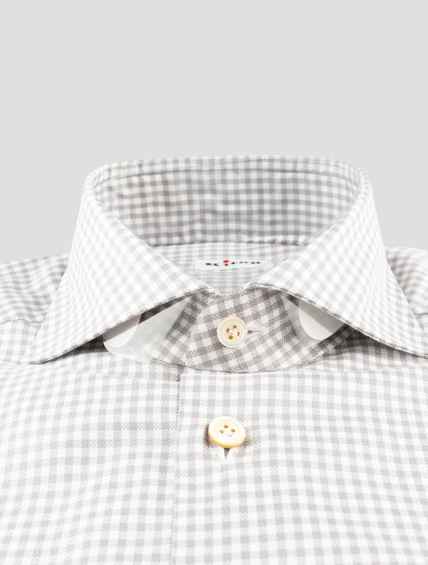 Kiton Gray Cotton Shirt