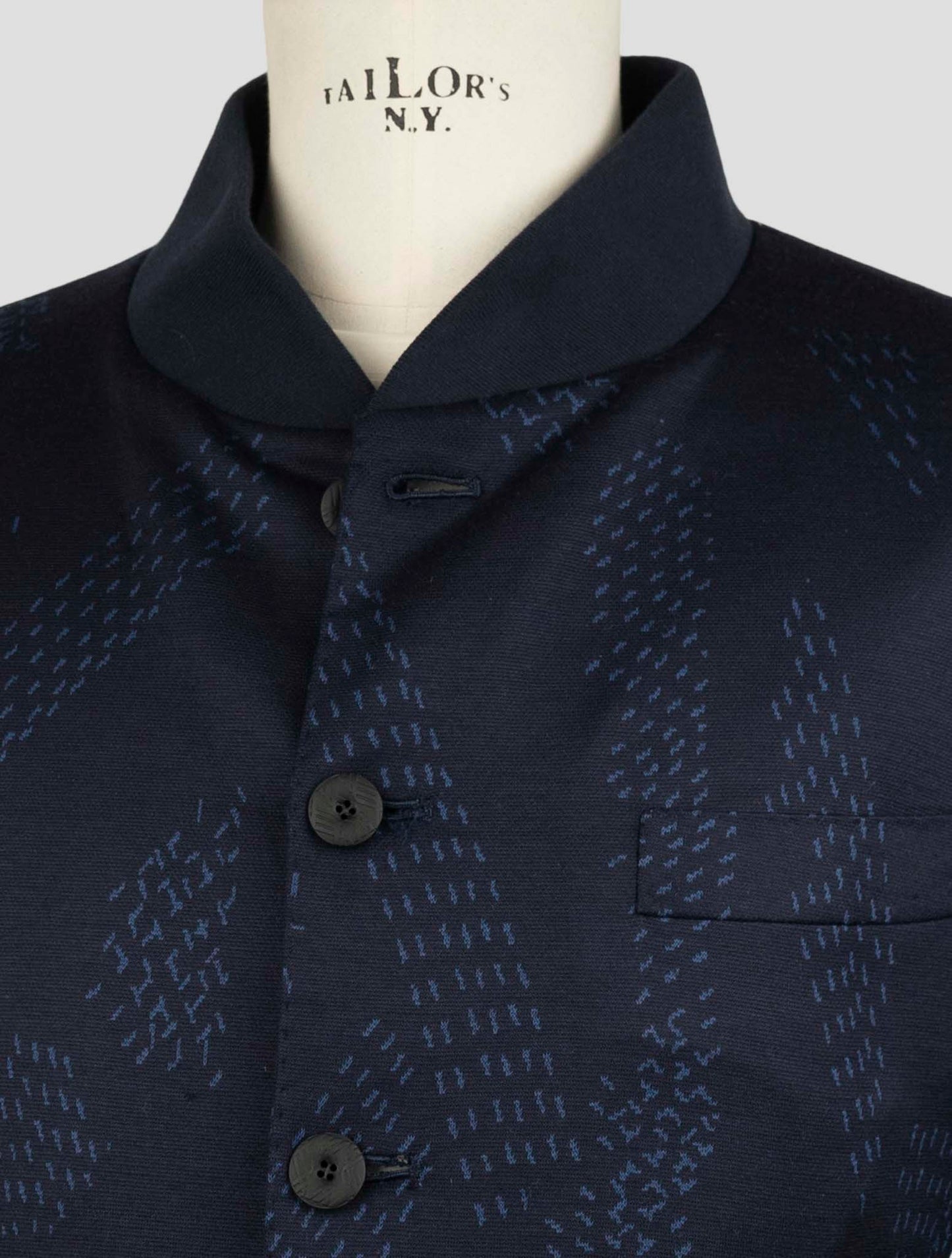 Kiton Knt Blue Wool Suit