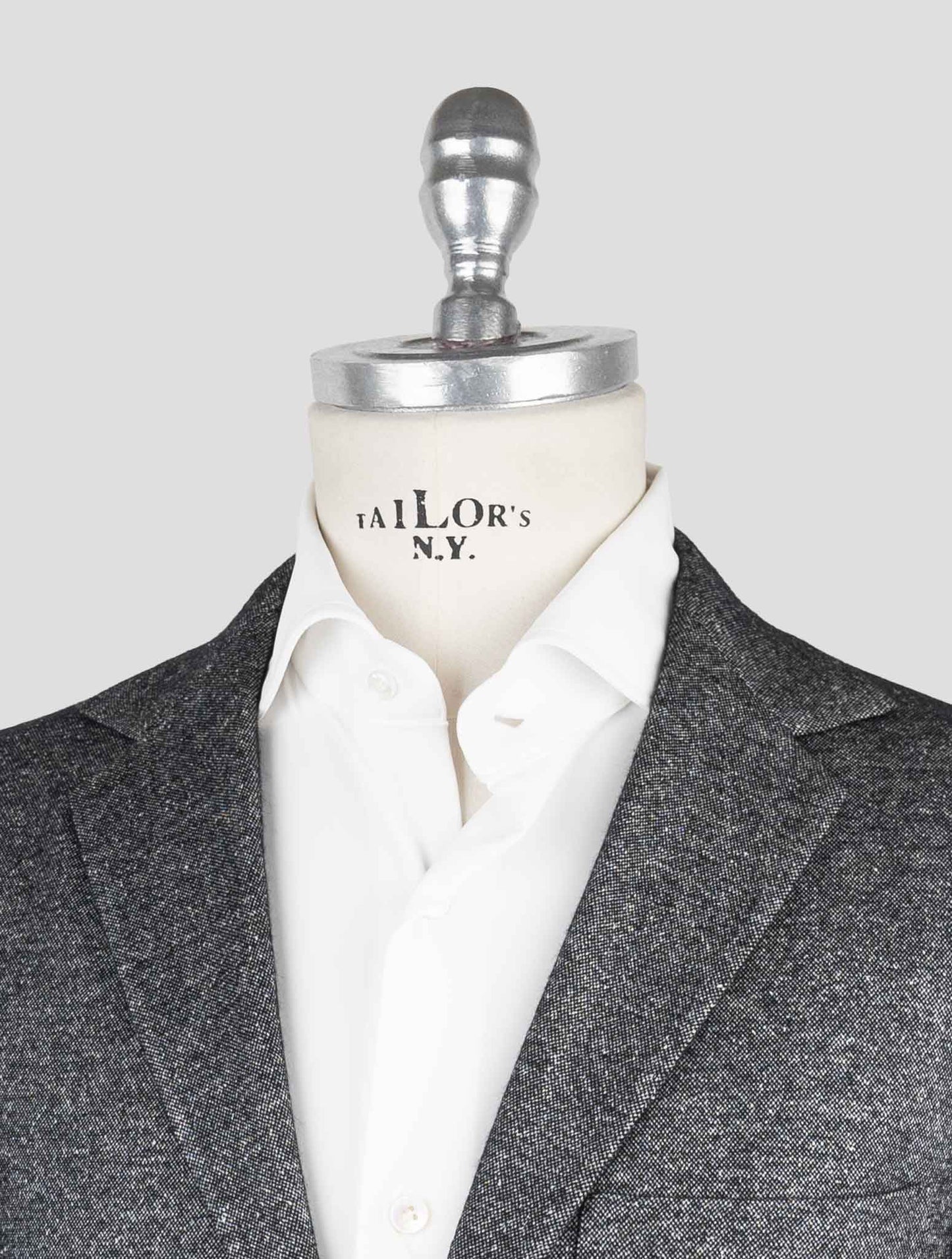 Kiton Knt Gray Cashmere Silk Suit