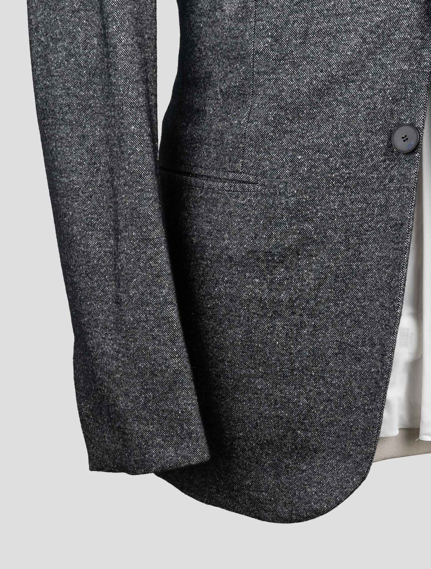 Kiton Knt Gray Cashmere Silk Suit