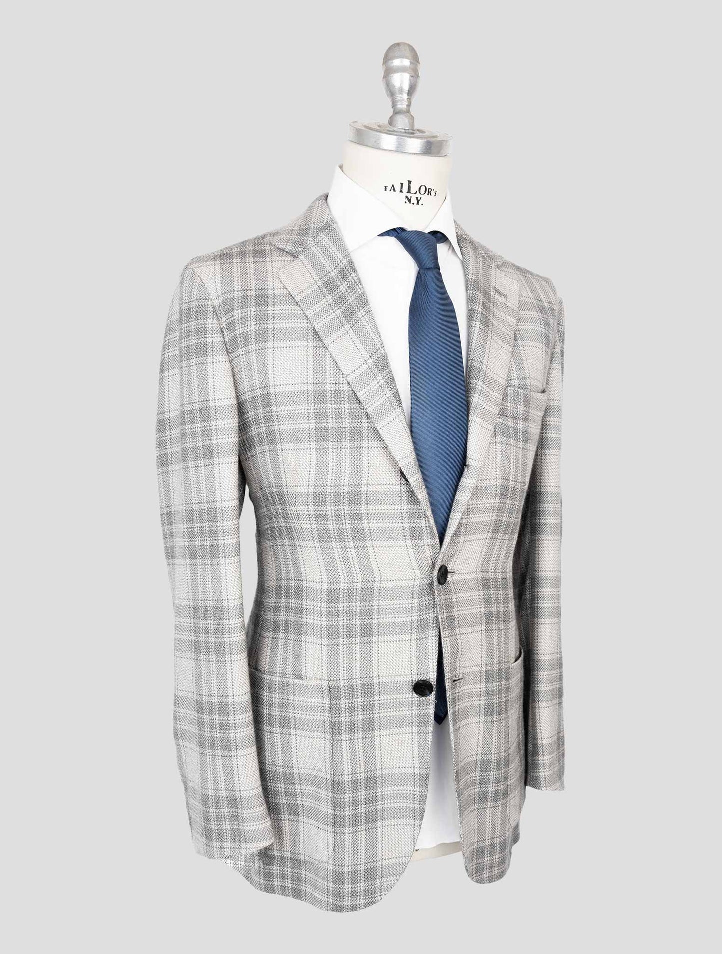 Kiton Gray Cashmere Blazer