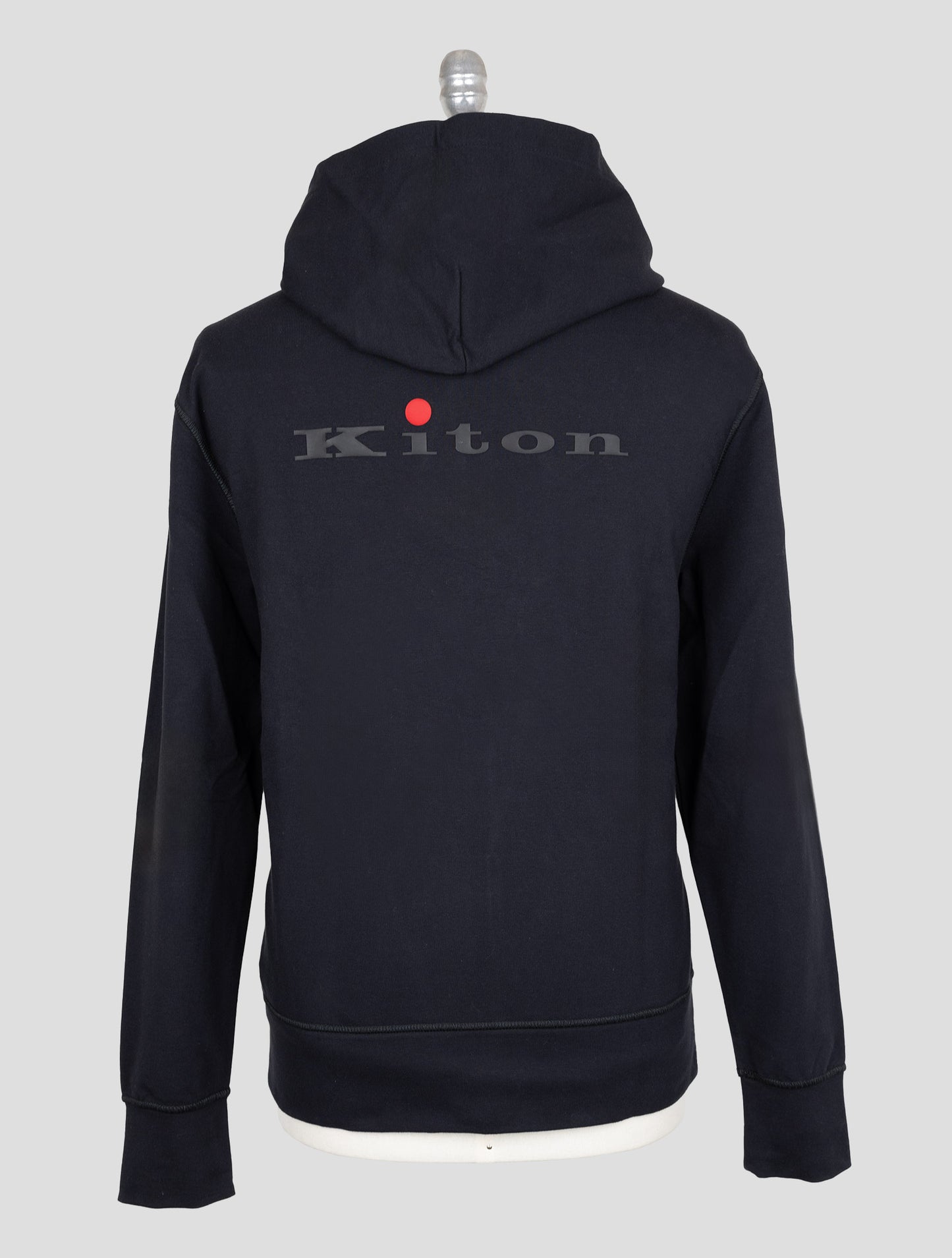 Kiton Black Cotton Ea Sweater Full Zip