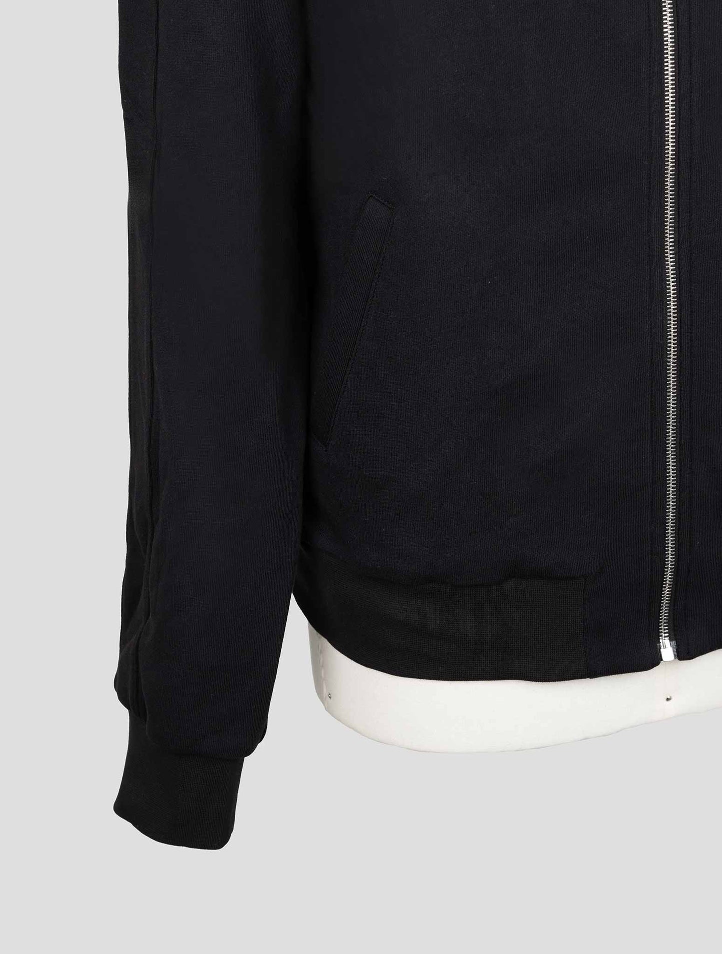 Kiton Black Cotton Ea Sweater Full Zip