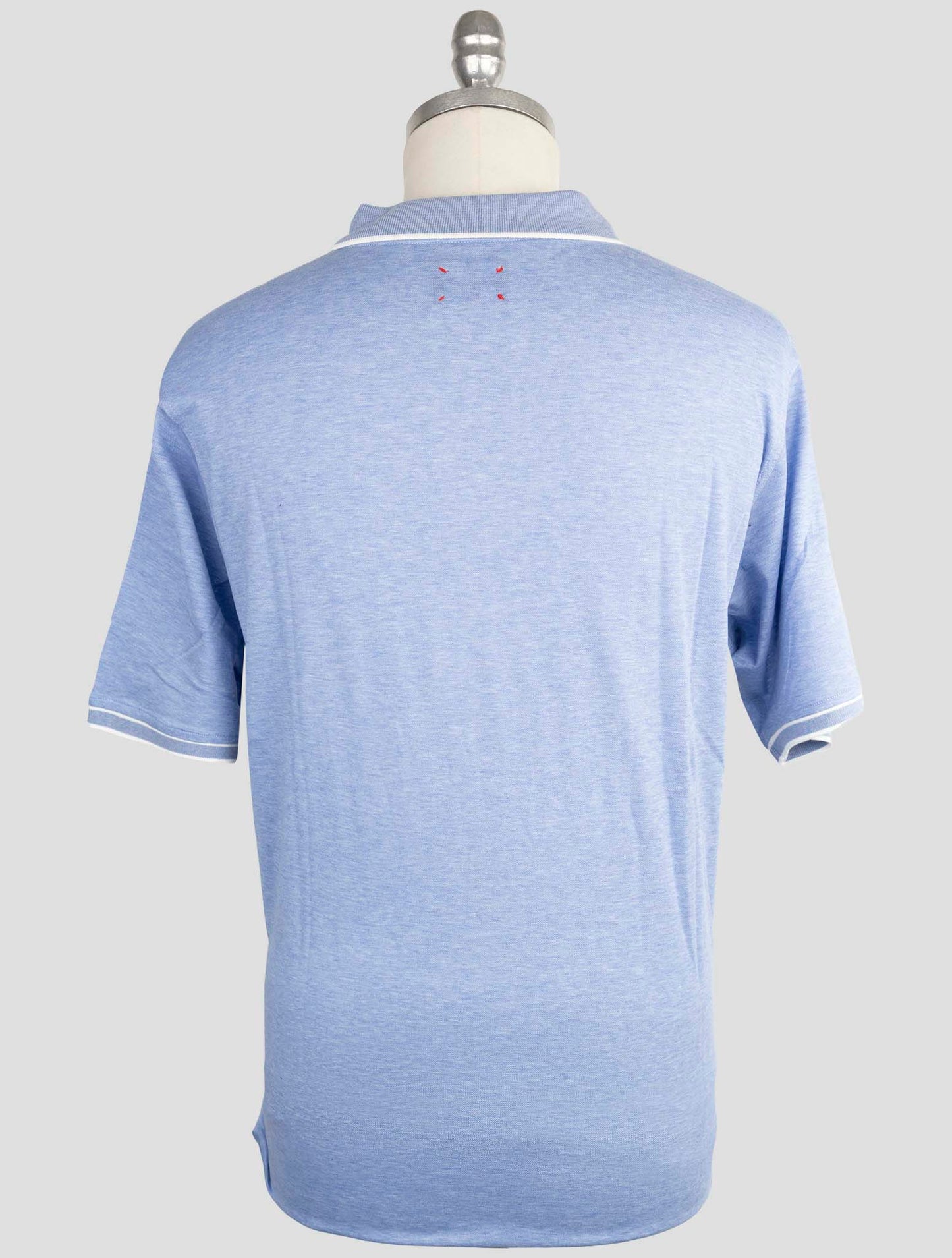 Kiton Light Blue Cotton Polo