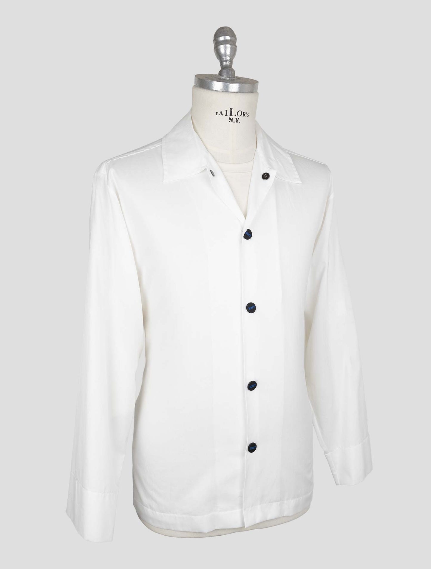 Kiton Knt White Cotton Shirt
