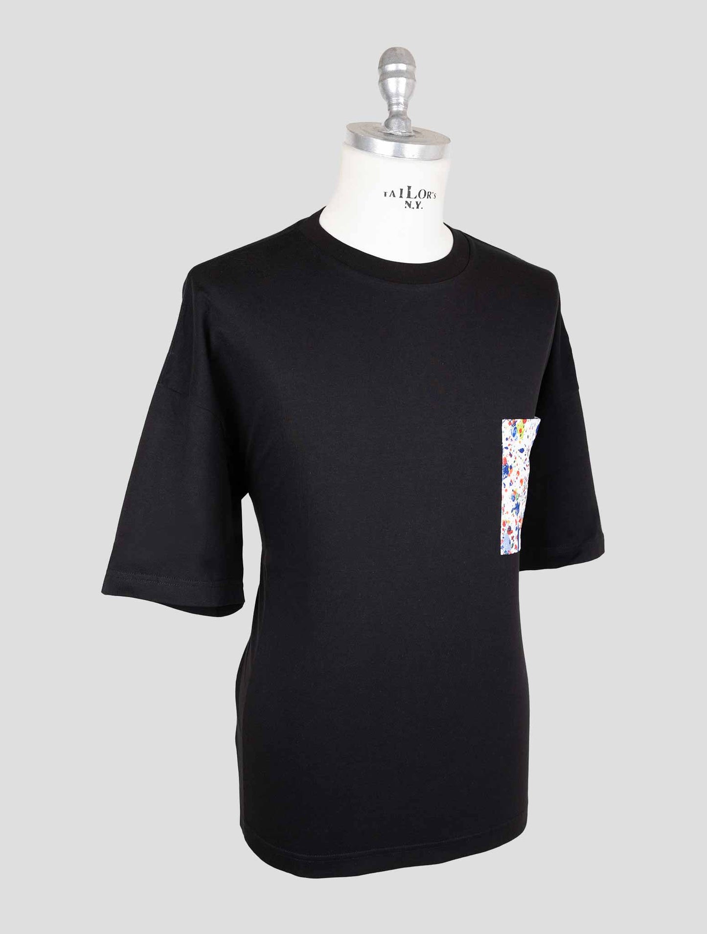 Kiton Knt Black Cotton T-Shirt