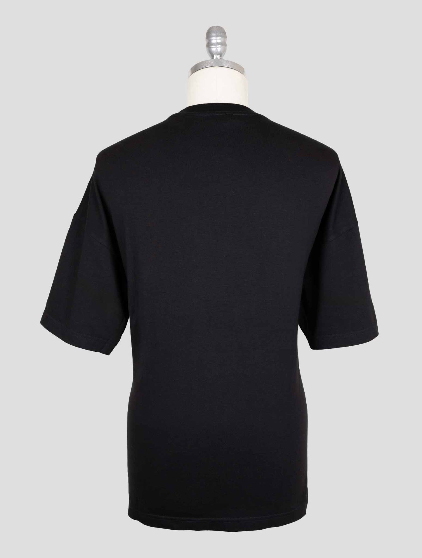 Kiton Knt Black Cotton T-Shirt