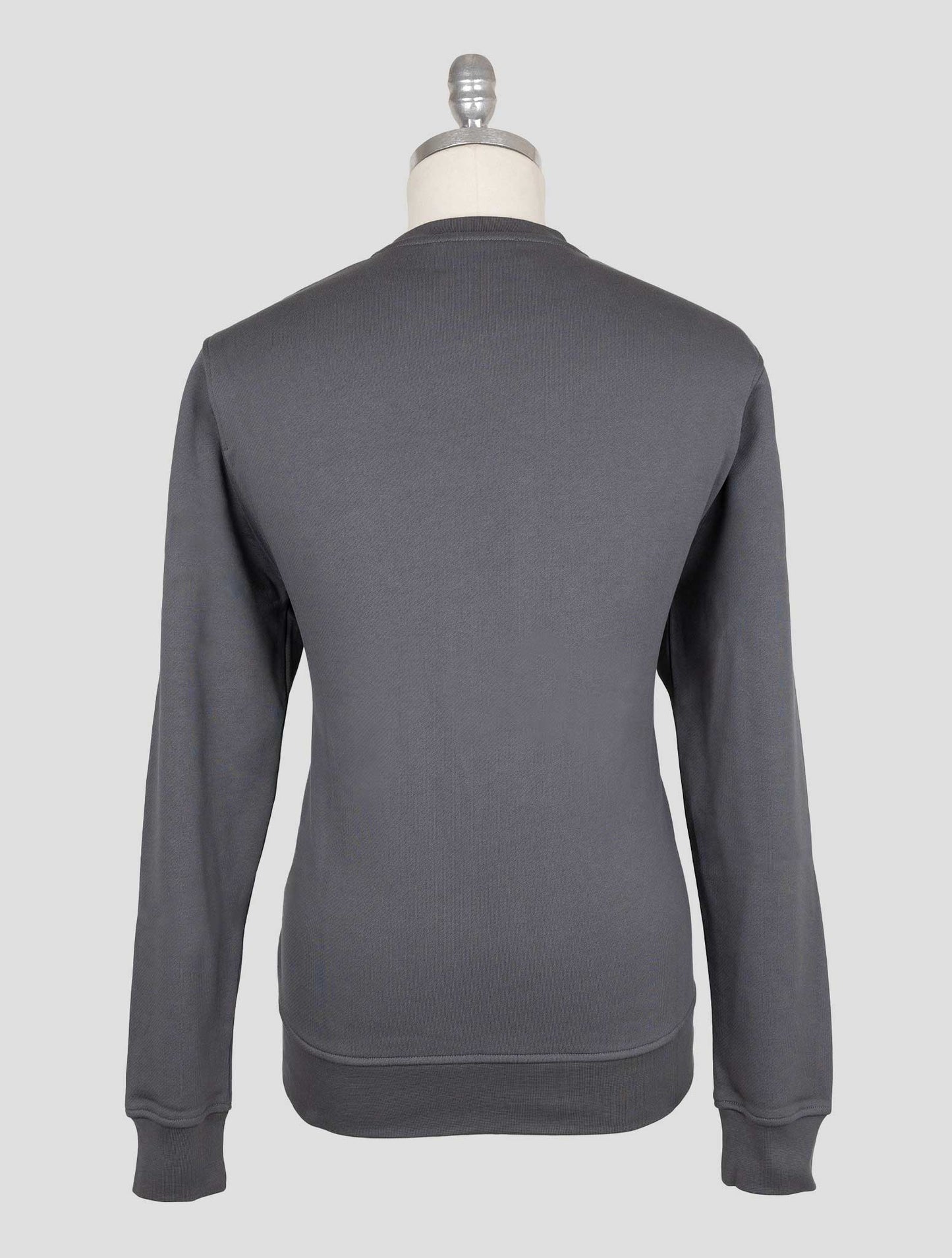 Kiton Knt Gray Cotton Sweater Crewneck