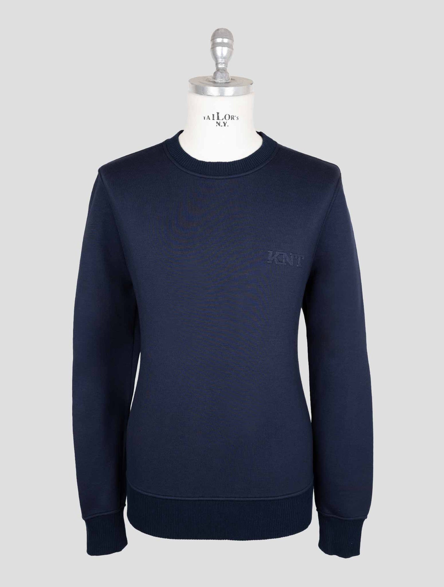 Kiton Knt Blue Viscose Ea Sweater Crewneck