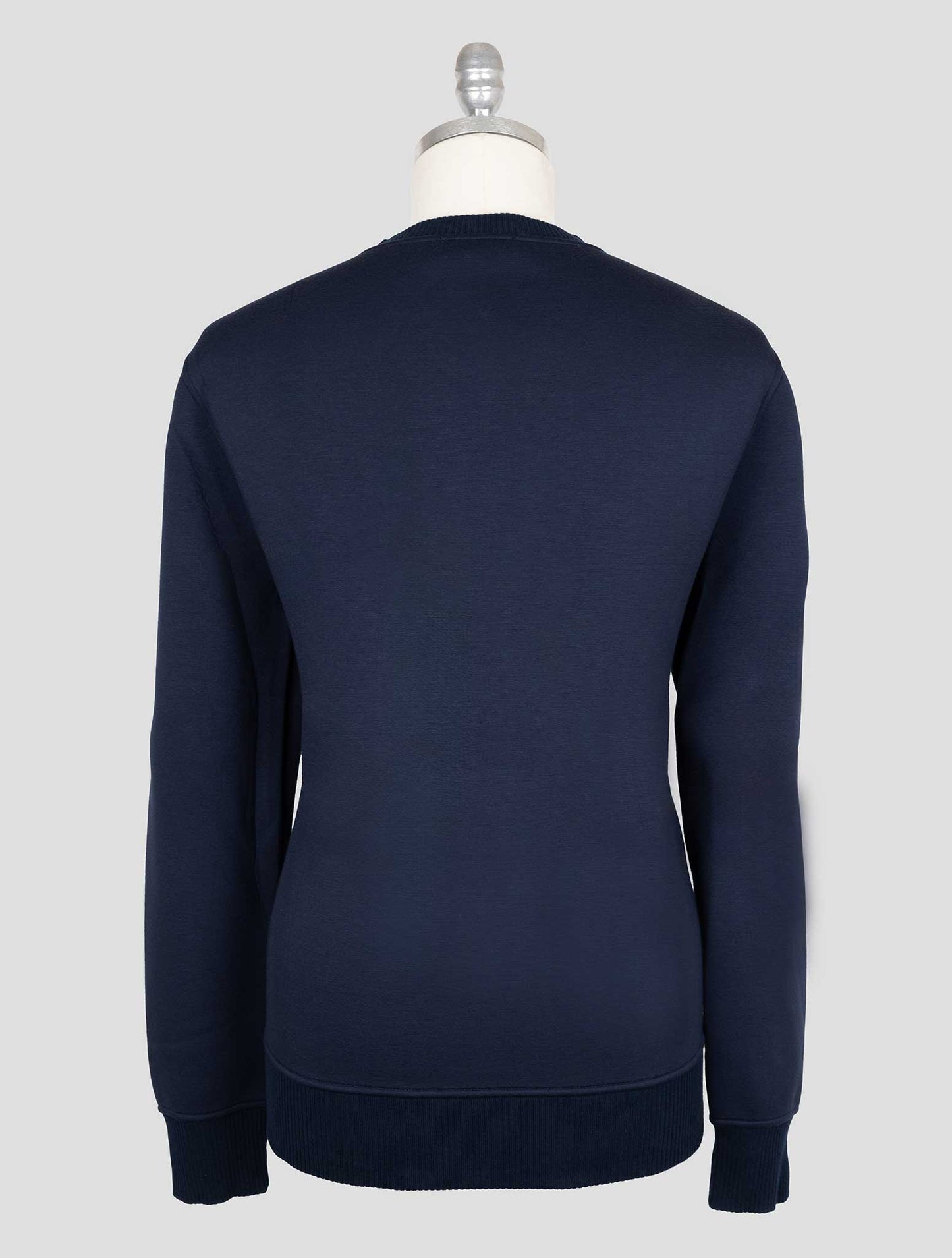 Kiton Knt Blue Viscose Ea Sweater Crewneck